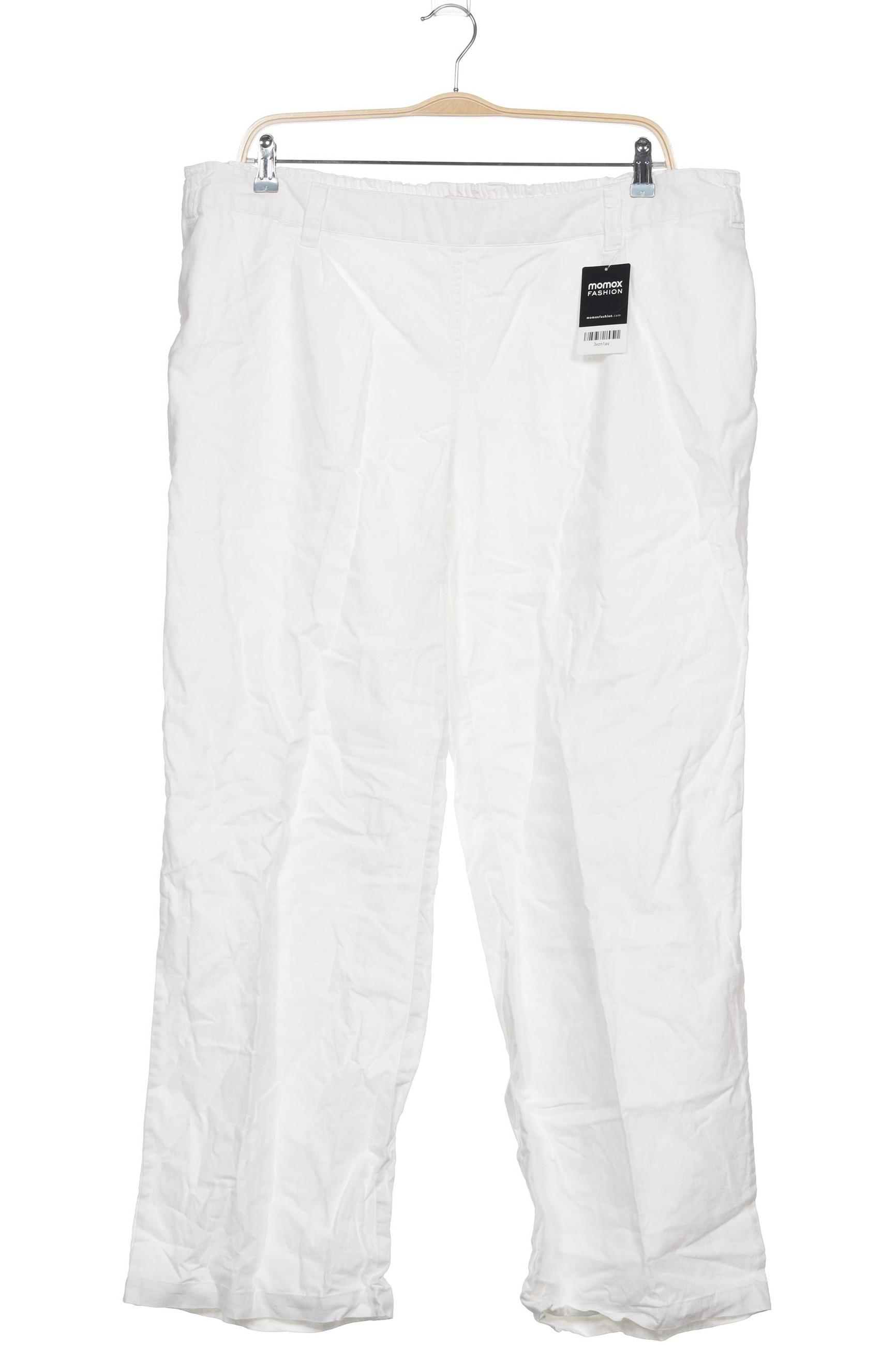 

sheego Damen Stoffhose, weiß, Gr. 52