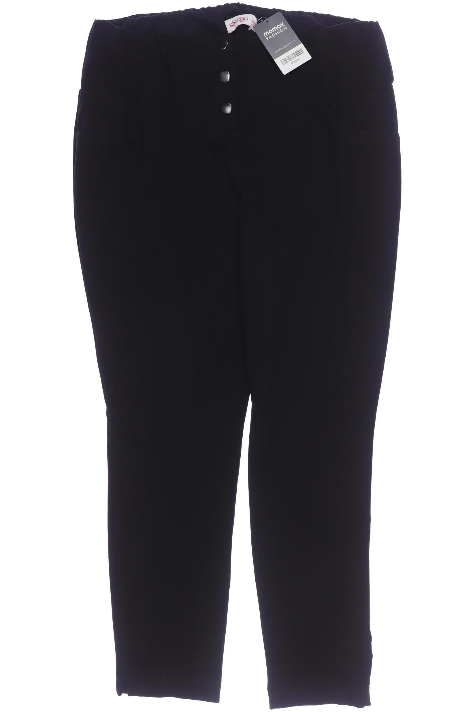 

sheego Damen Stoffhose, schwarz, Gr. 48
