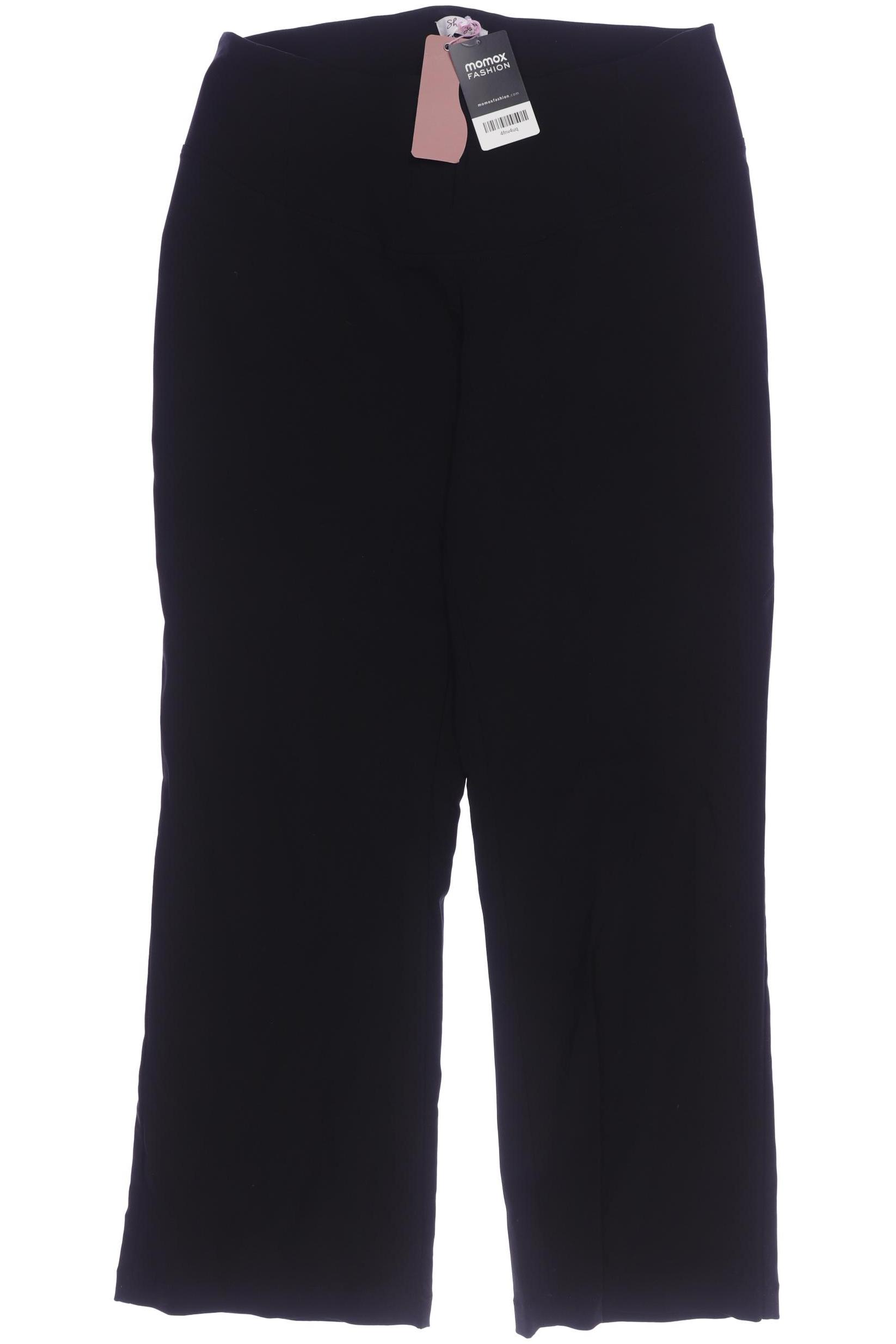 

sheego Damen Stoffhose, schwarz, Gr. 24