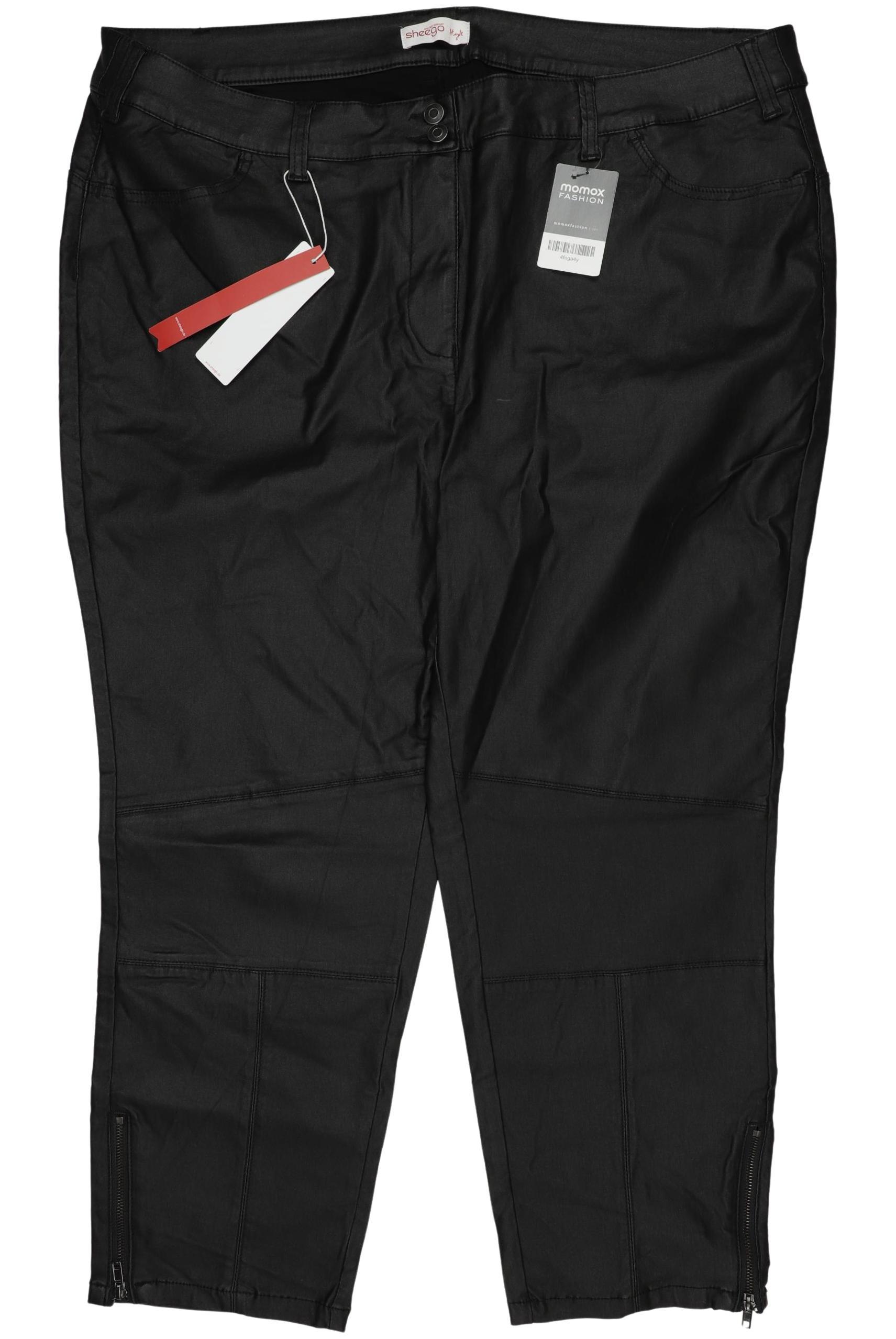 

sheego Damen Stoffhose, schwarz, Gr. 56