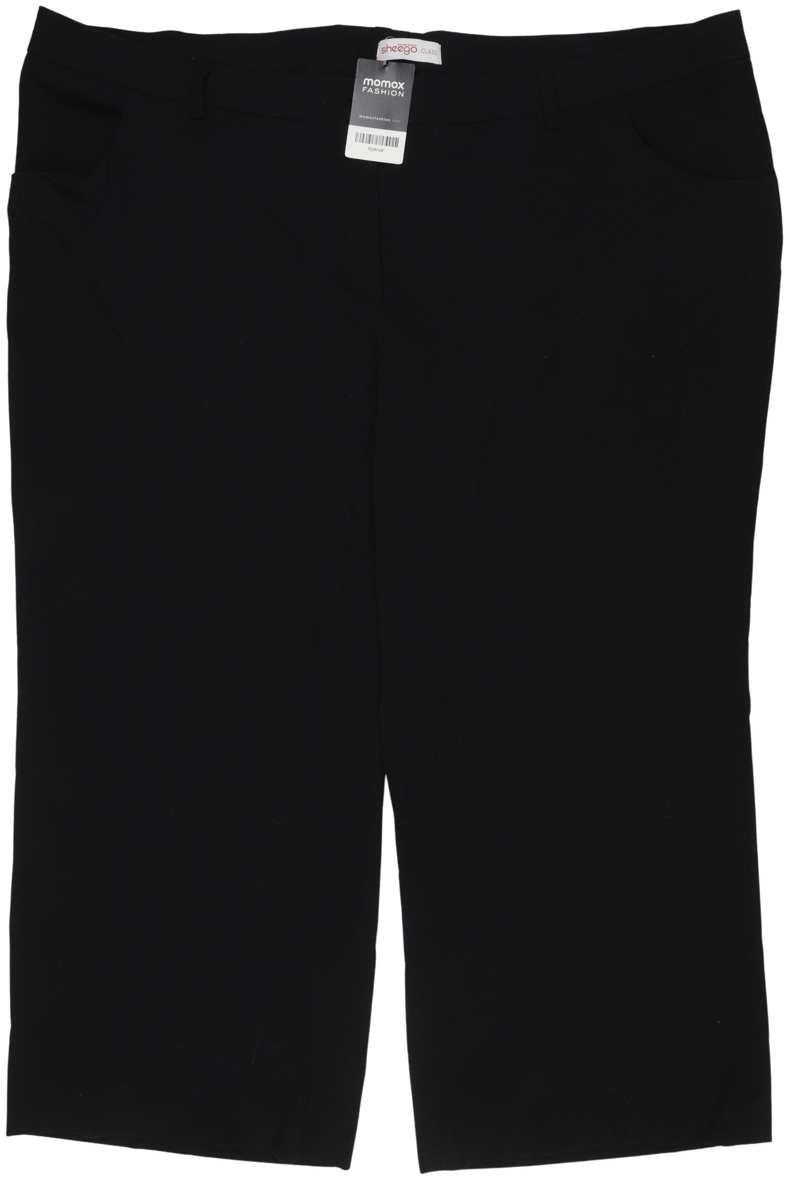 

sheego Damen Stoffhose, schwarz, Gr. 56