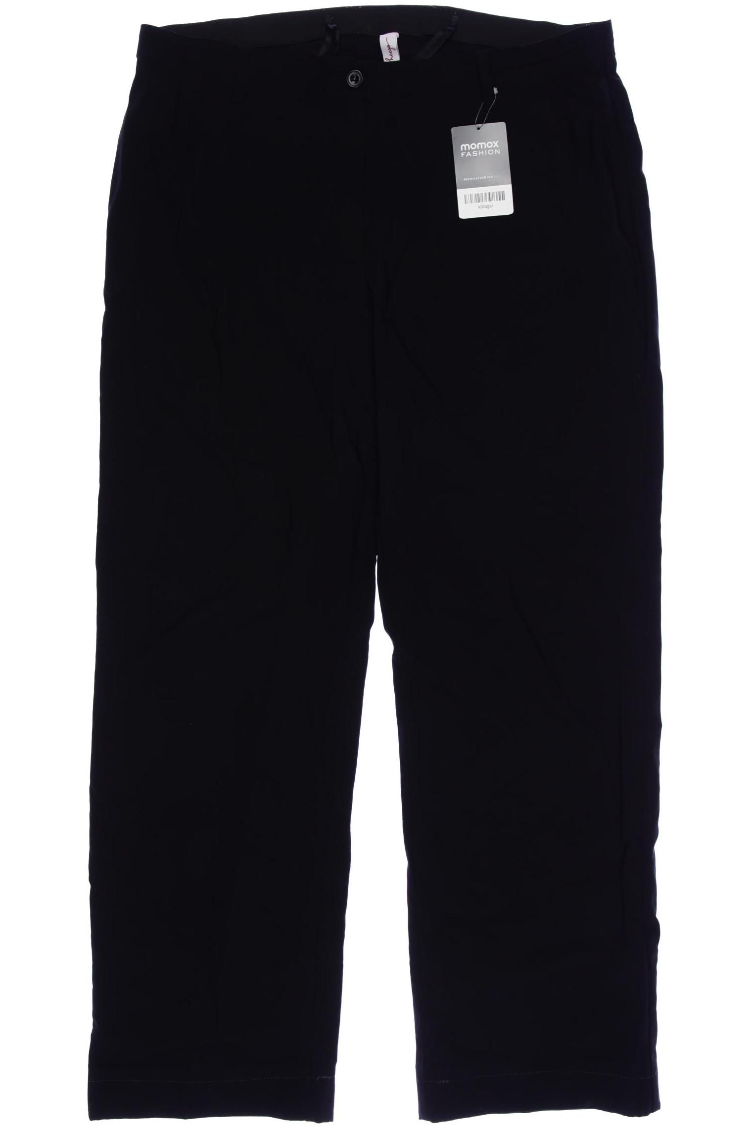 

sheego Damen Stoffhose, schwarz, Gr. 46