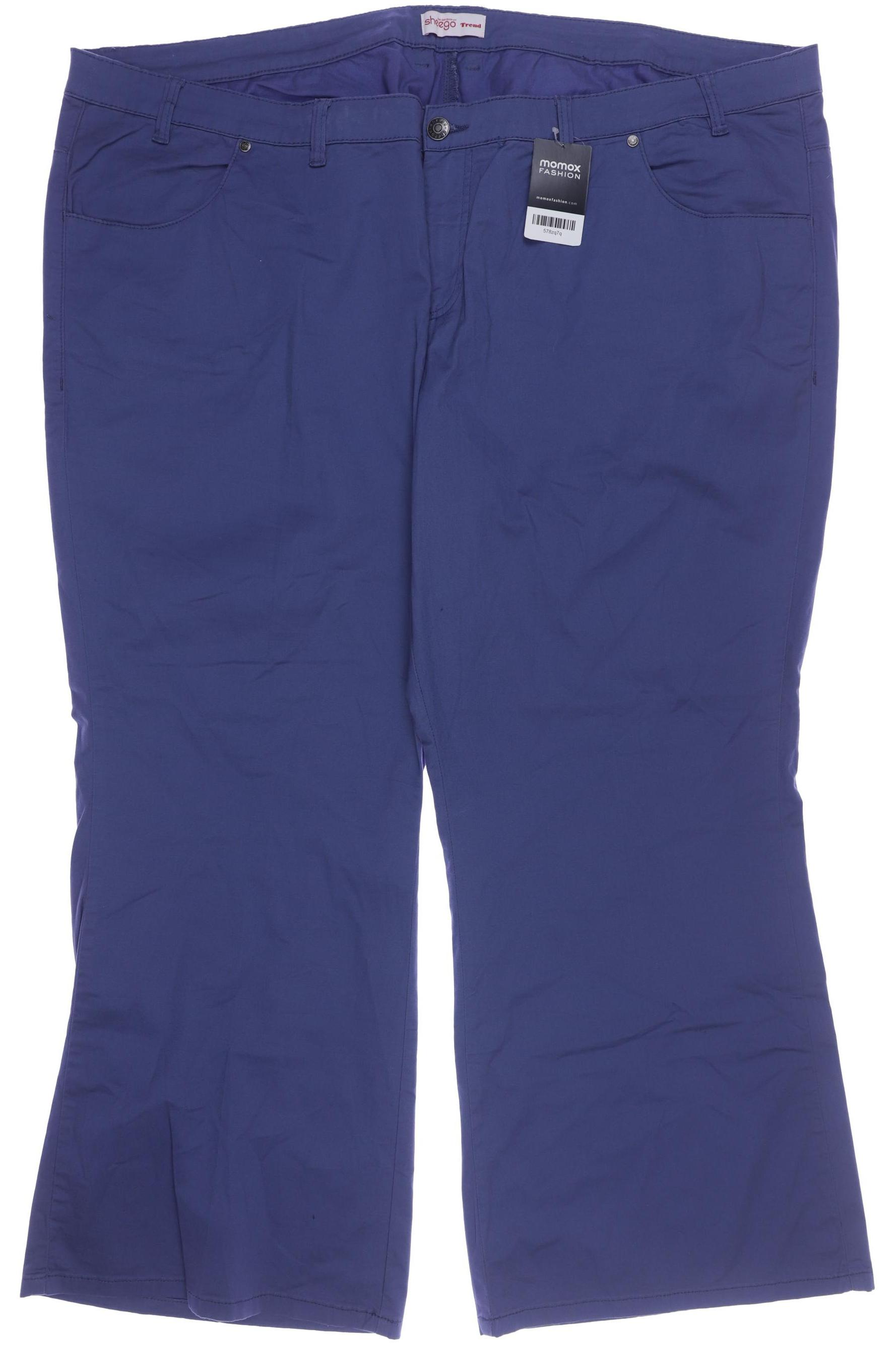 

sheego Damen Stoffhose, blau