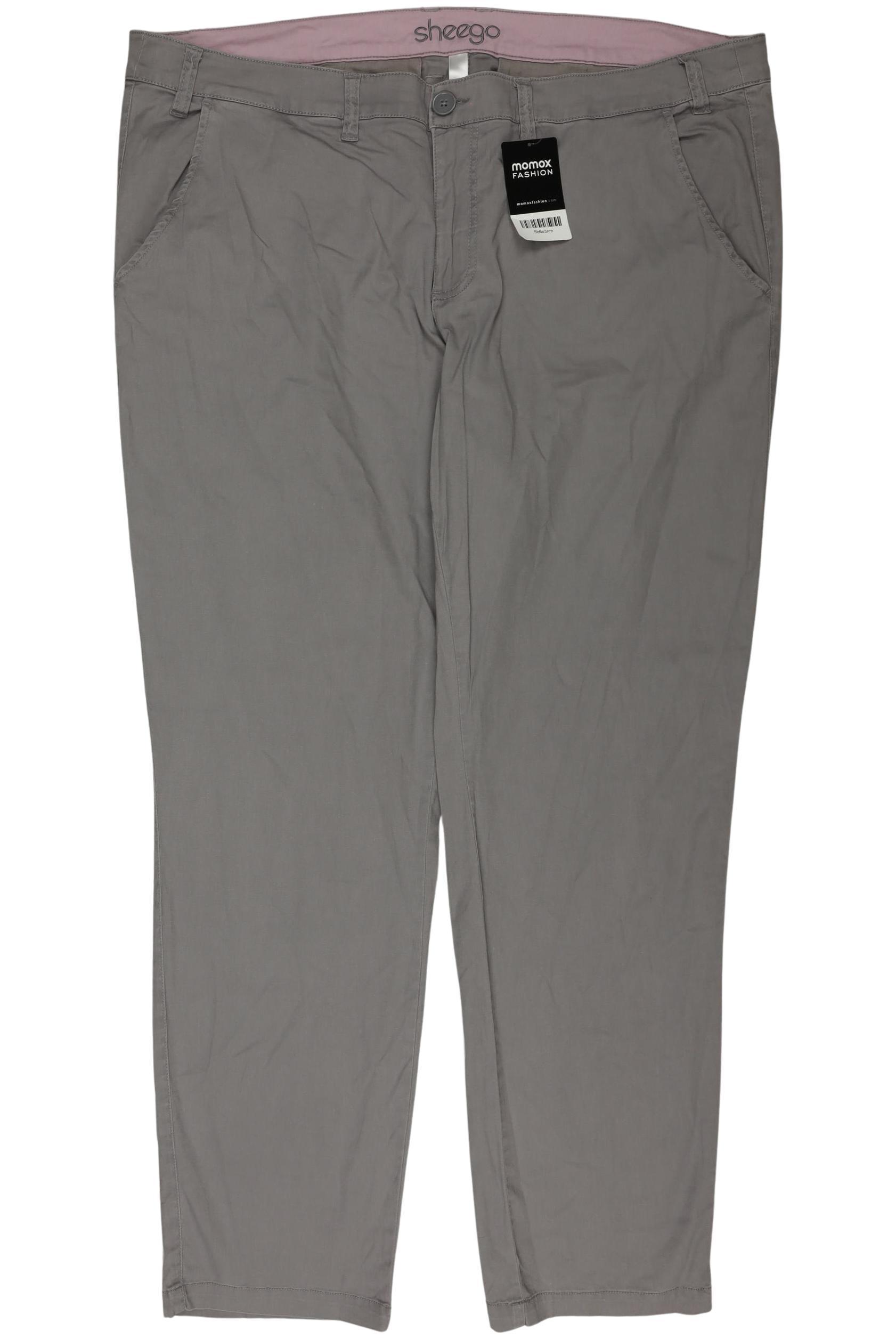 

sheego Damen Stoffhose, grau, Gr. 50