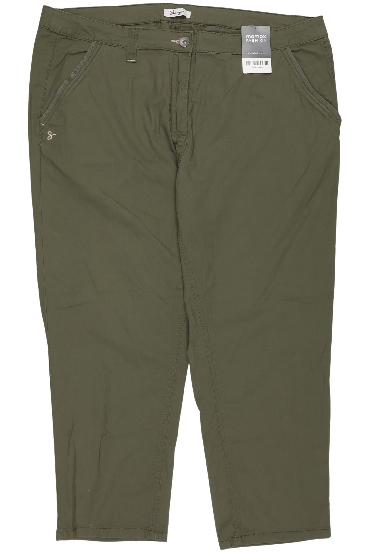 

sheego Damen Stoffhose, grün, Gr. 48