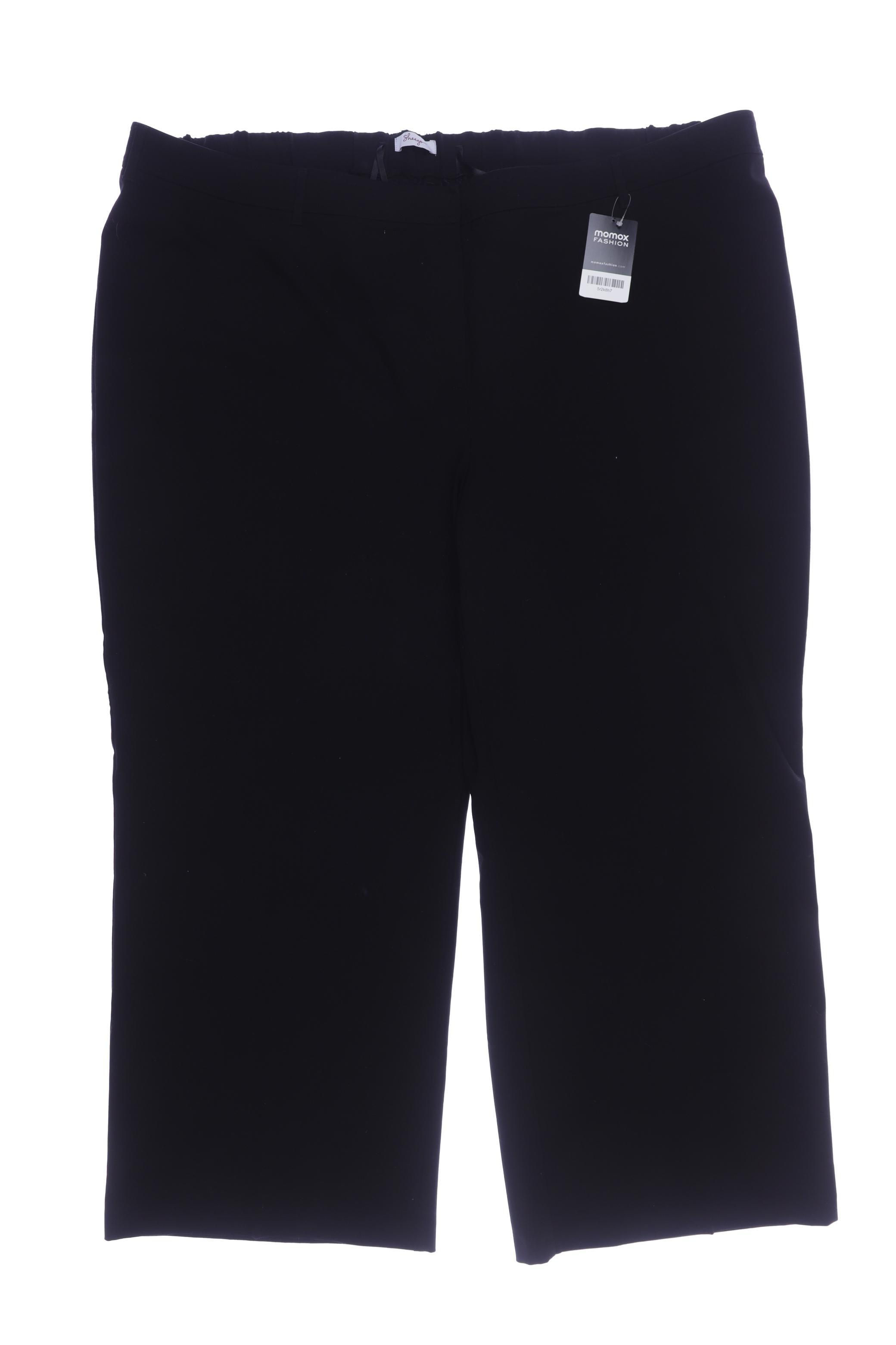 

sheego Damen Stoffhose, schwarz, Gr. 58