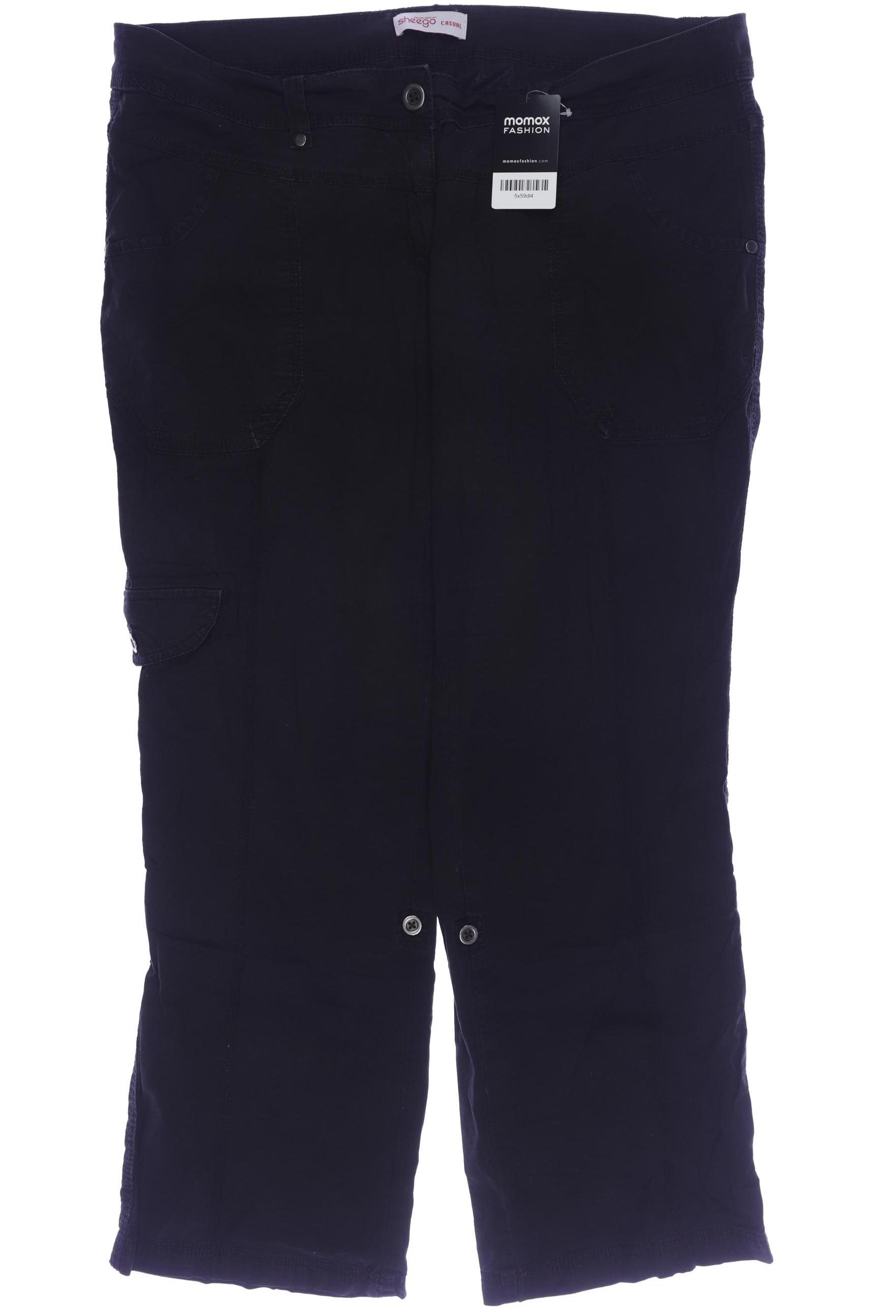 

sheego Damen Stoffhose, schwarz, Gr. 24