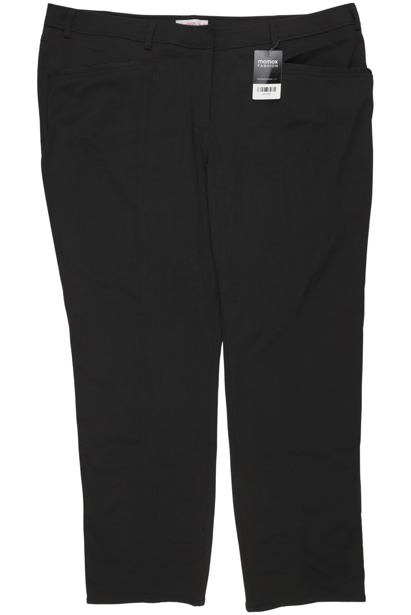 

sheego Damen Stoffhose, schwarz, Gr. 52