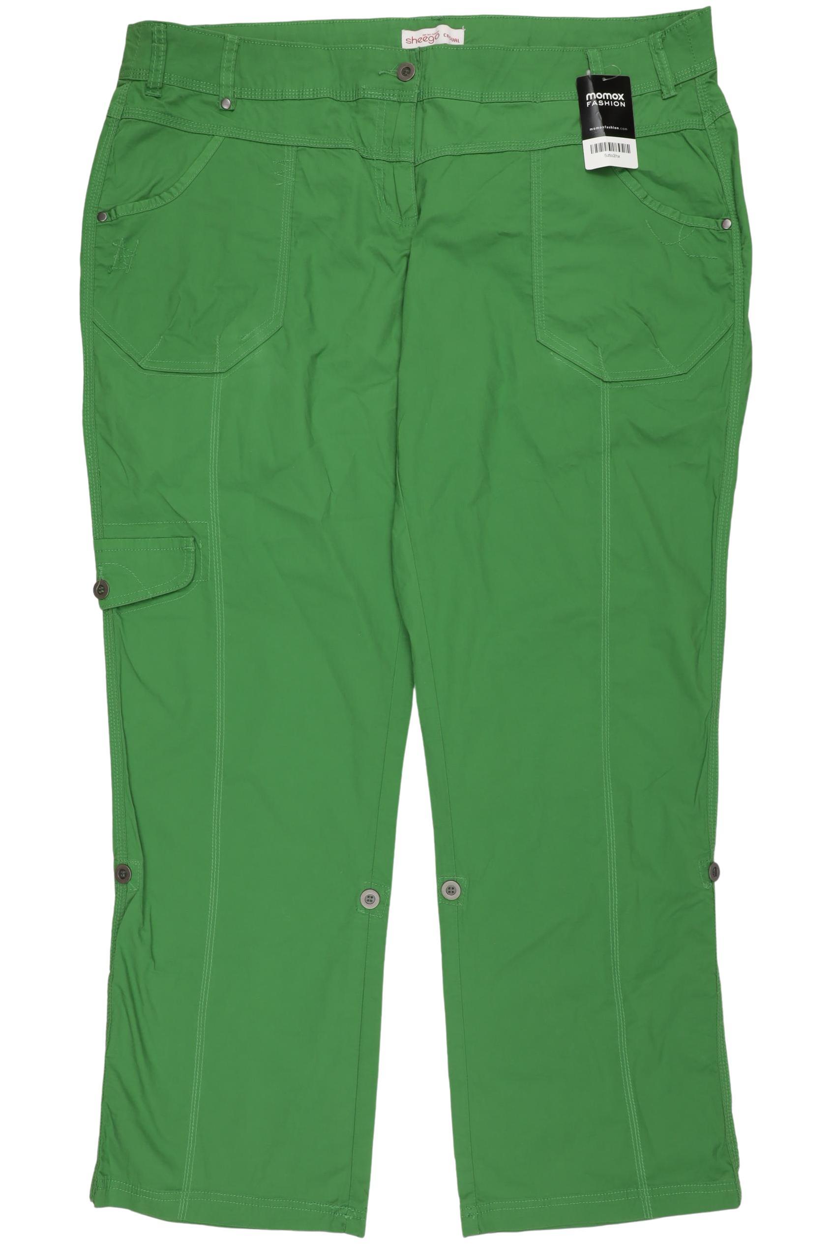 

sheego Damen Stoffhose, grün, Gr. 50