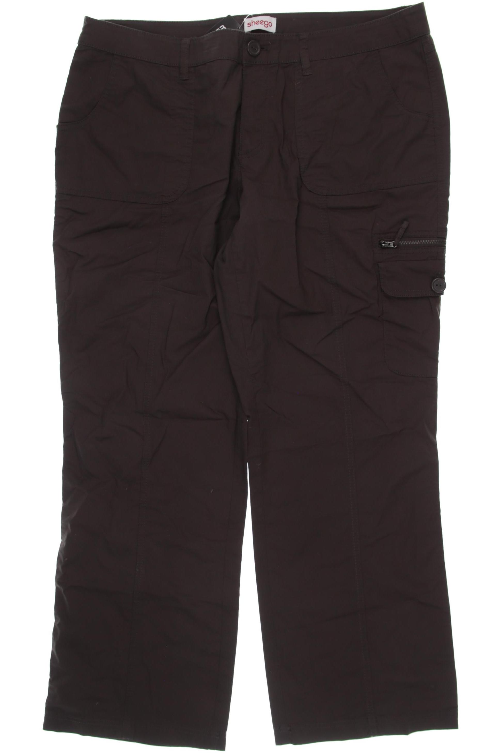 

sheego Damen Stoffhose, braun, Gr. 23