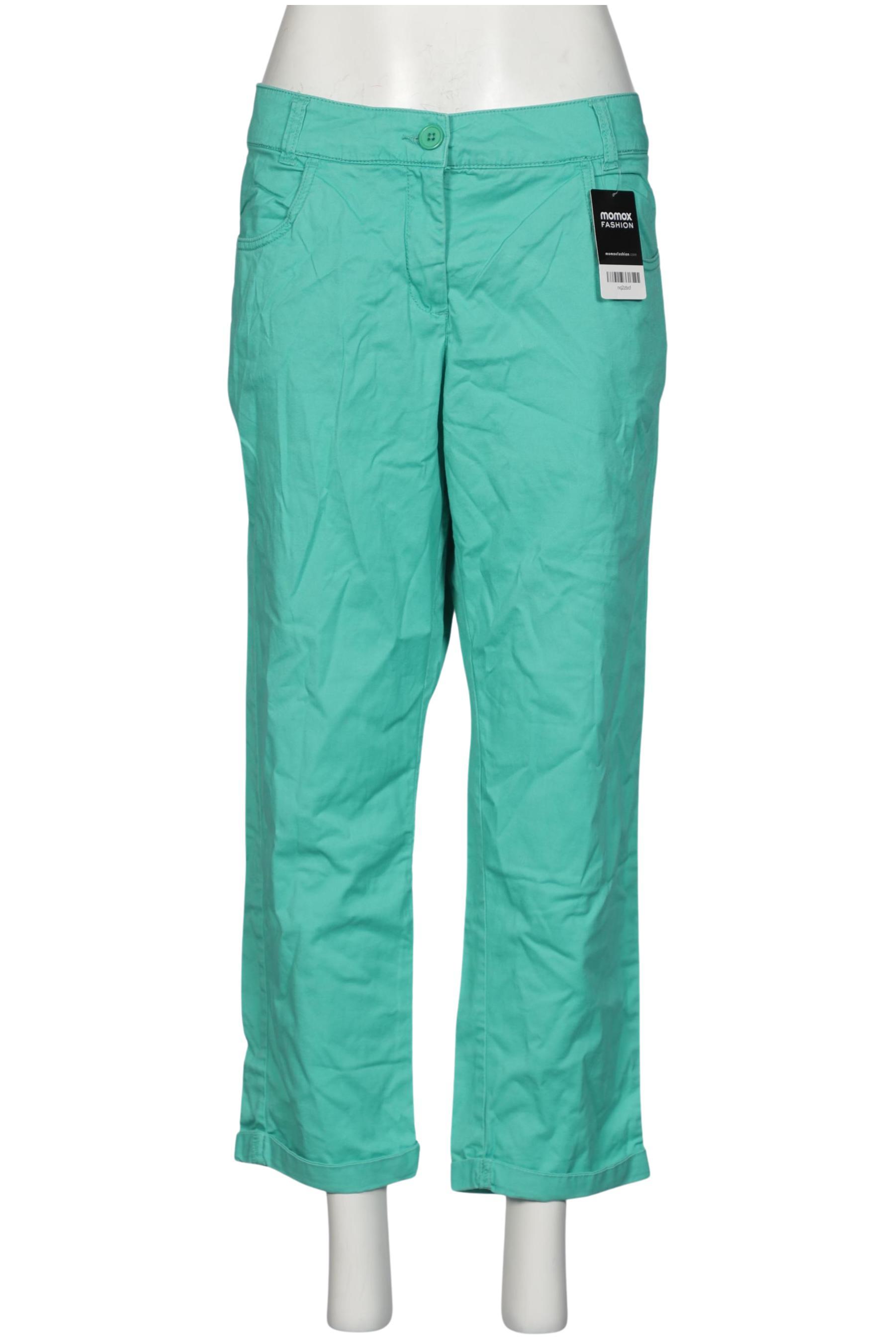 

sheego Damen Stoffhose, türkis, Gr. 48