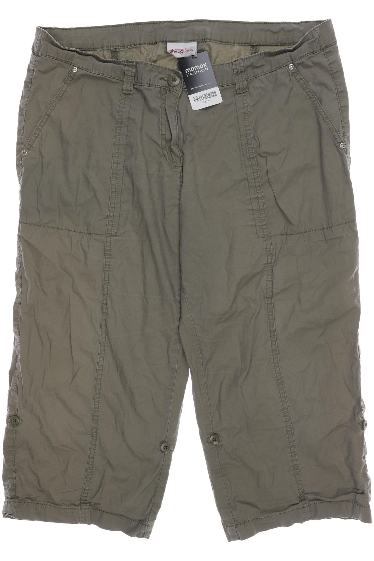 

sheego Damen Stoffhose, grün
