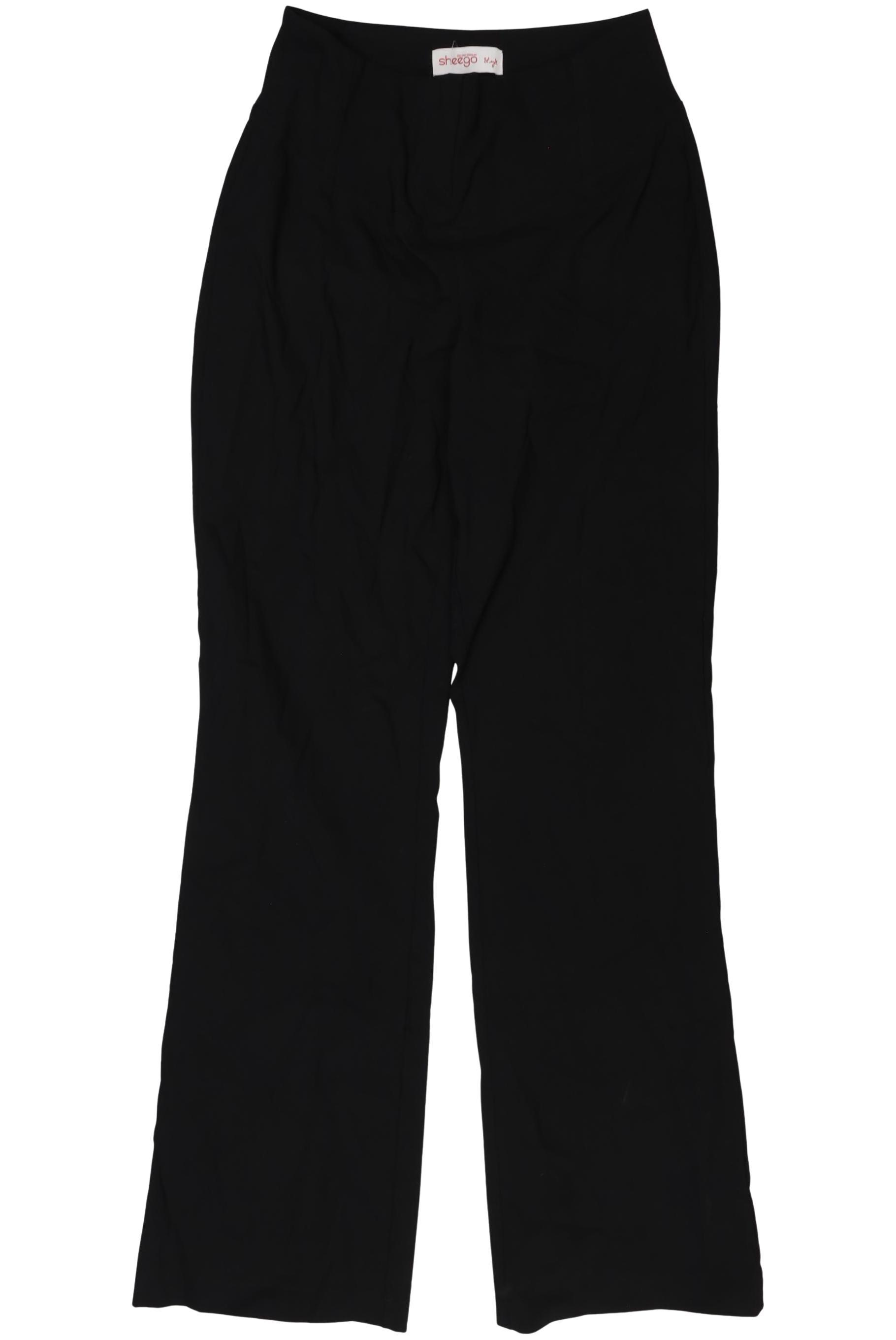 

sheego Damen Stoffhose, schwarz, Gr. 40