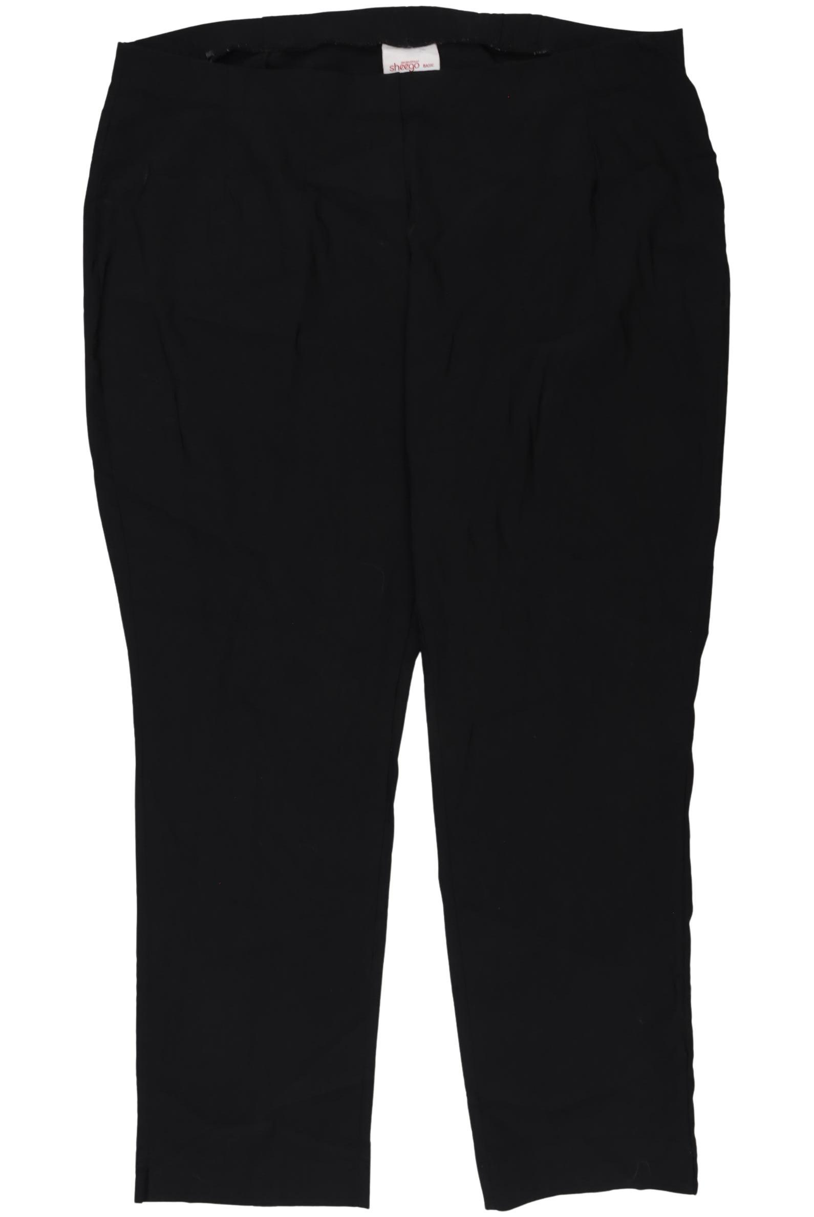 

sheego Damen Stoffhose, schwarz, Gr. 52