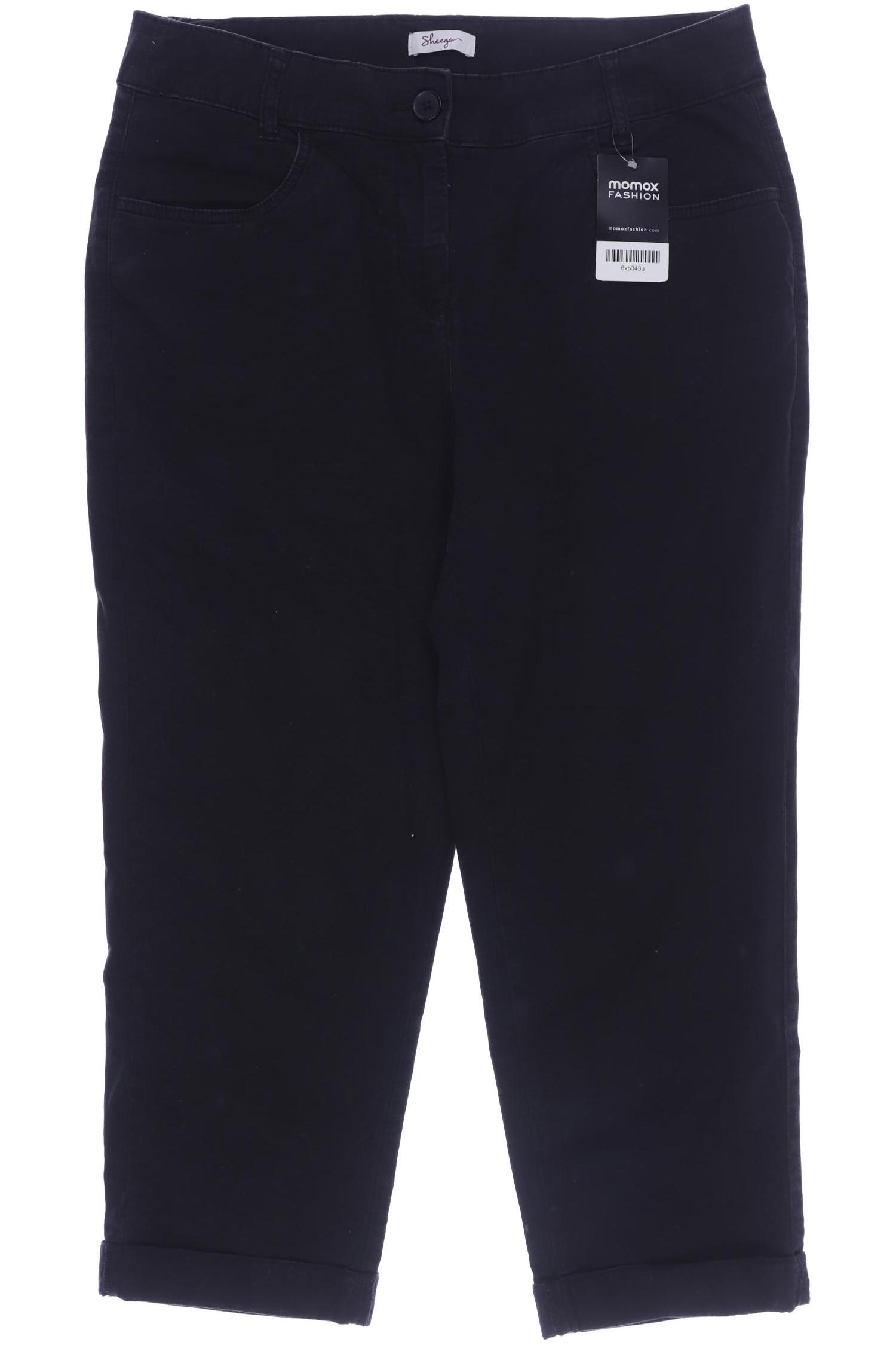 

sheego Damen Stoffhose, schwarz