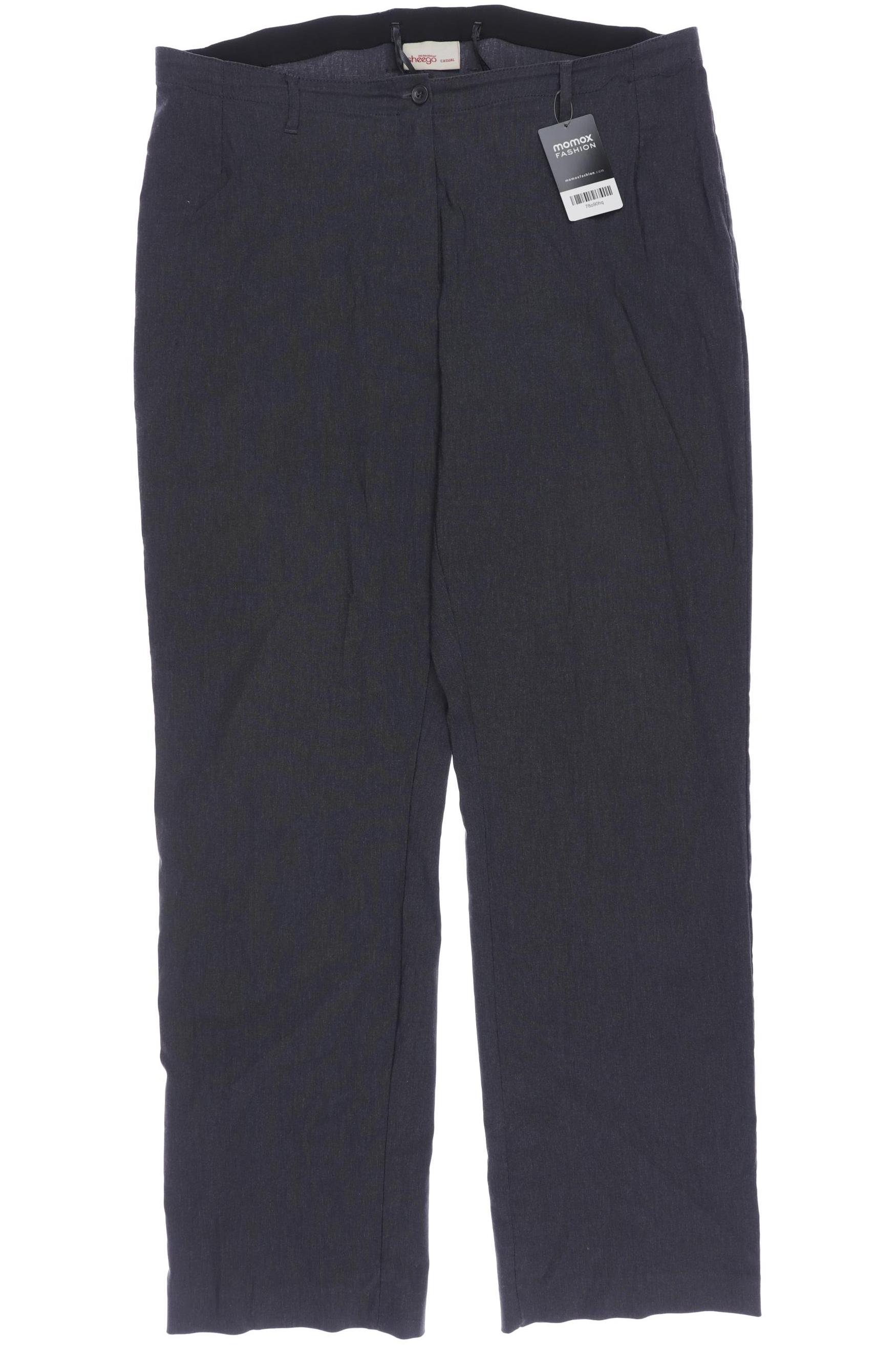 

sheego Damen Stoffhose, grau, Gr. 48