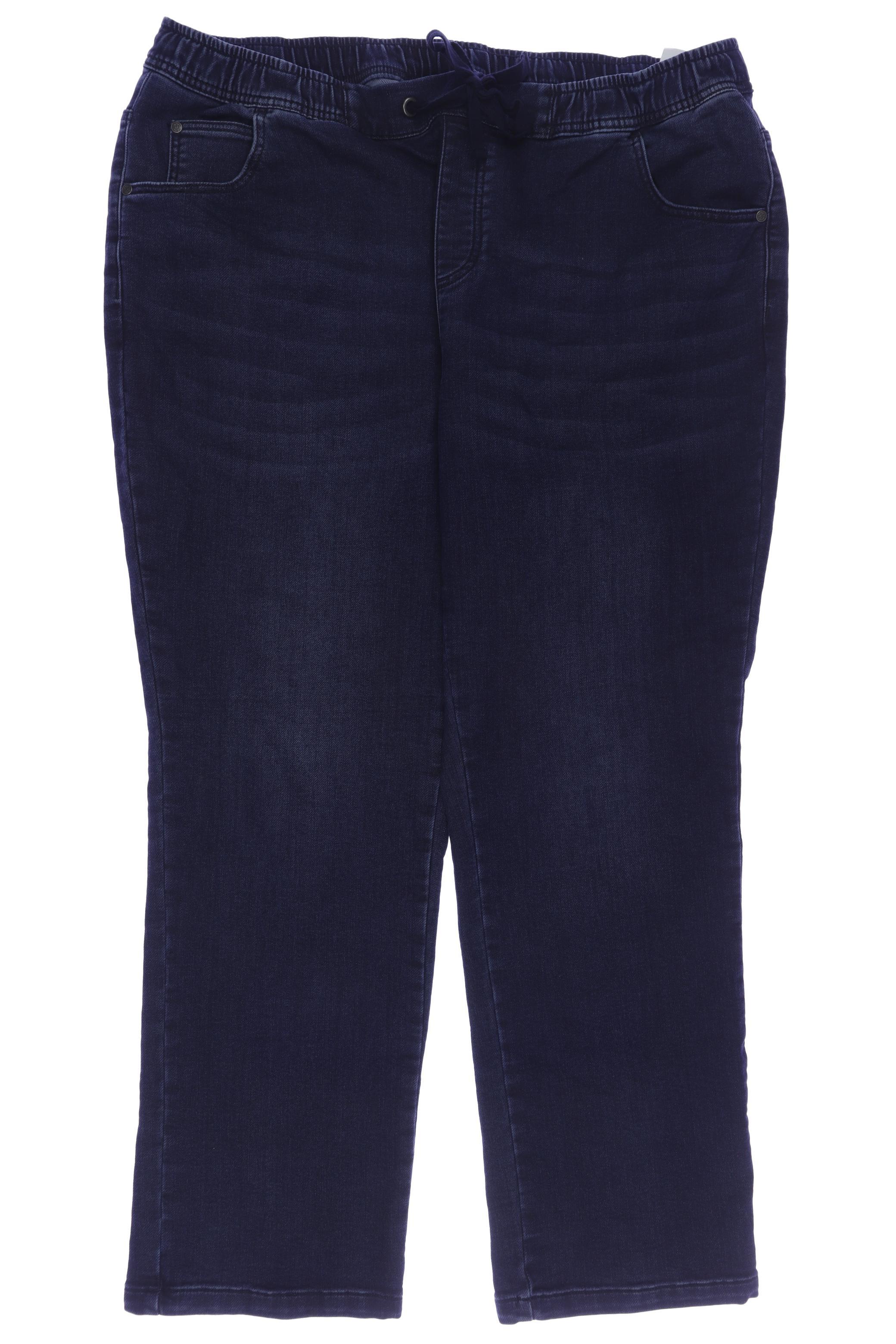 

sheego Damen Stoffhose, marineblau, Gr. 50