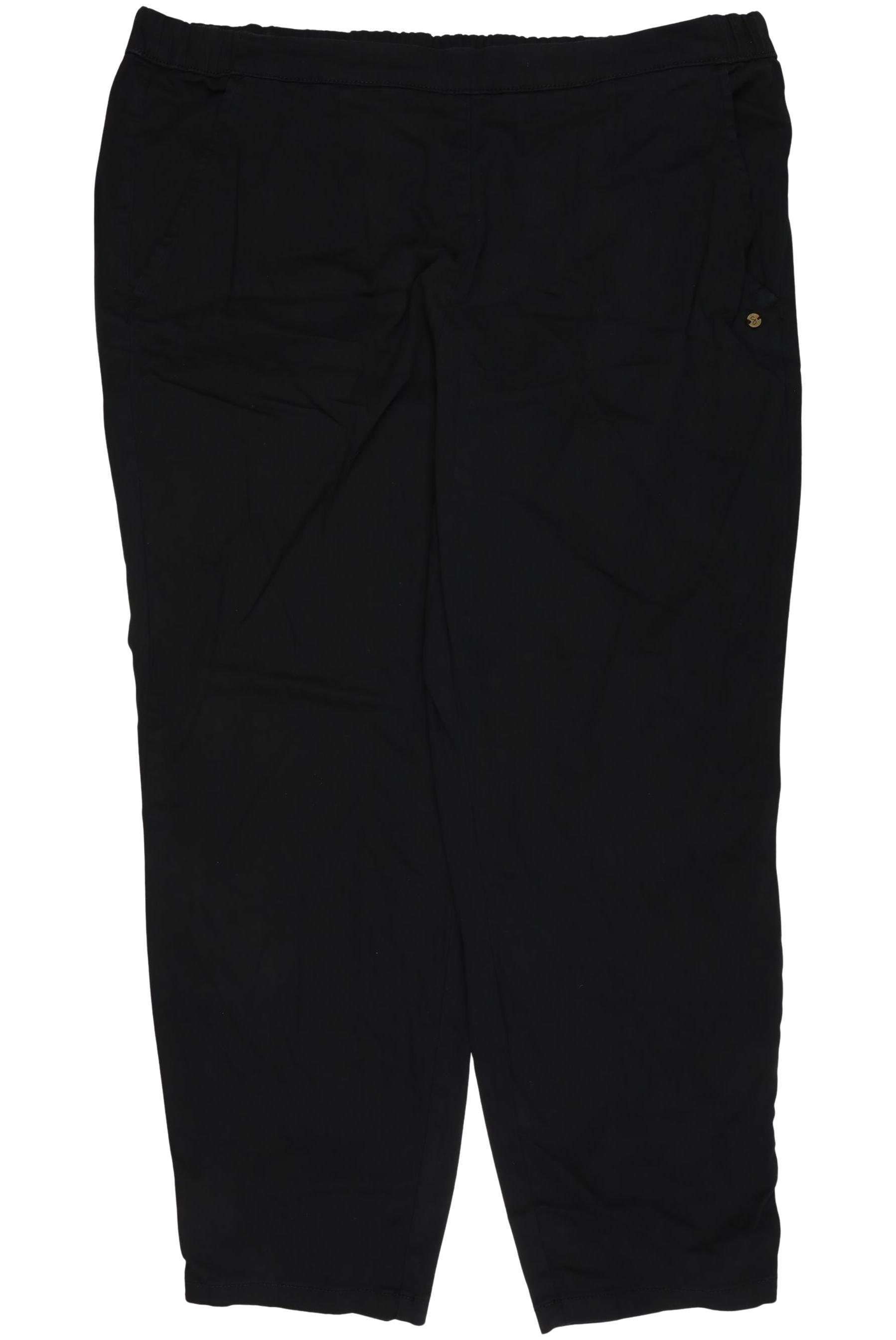 

sheego Damen Stoffhose, schwarz, Gr. 52