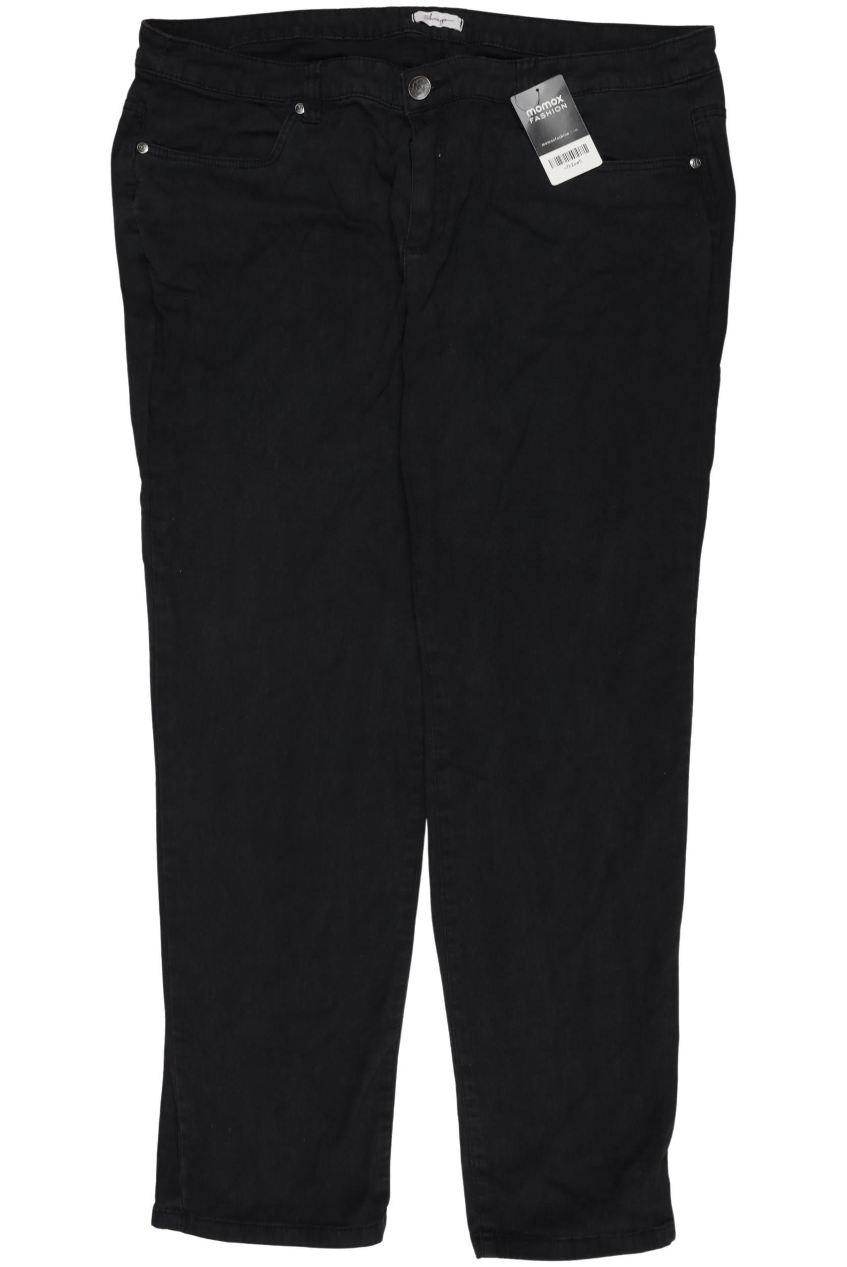 

sheego Damen Stoffhose, schwarz, Gr. 48