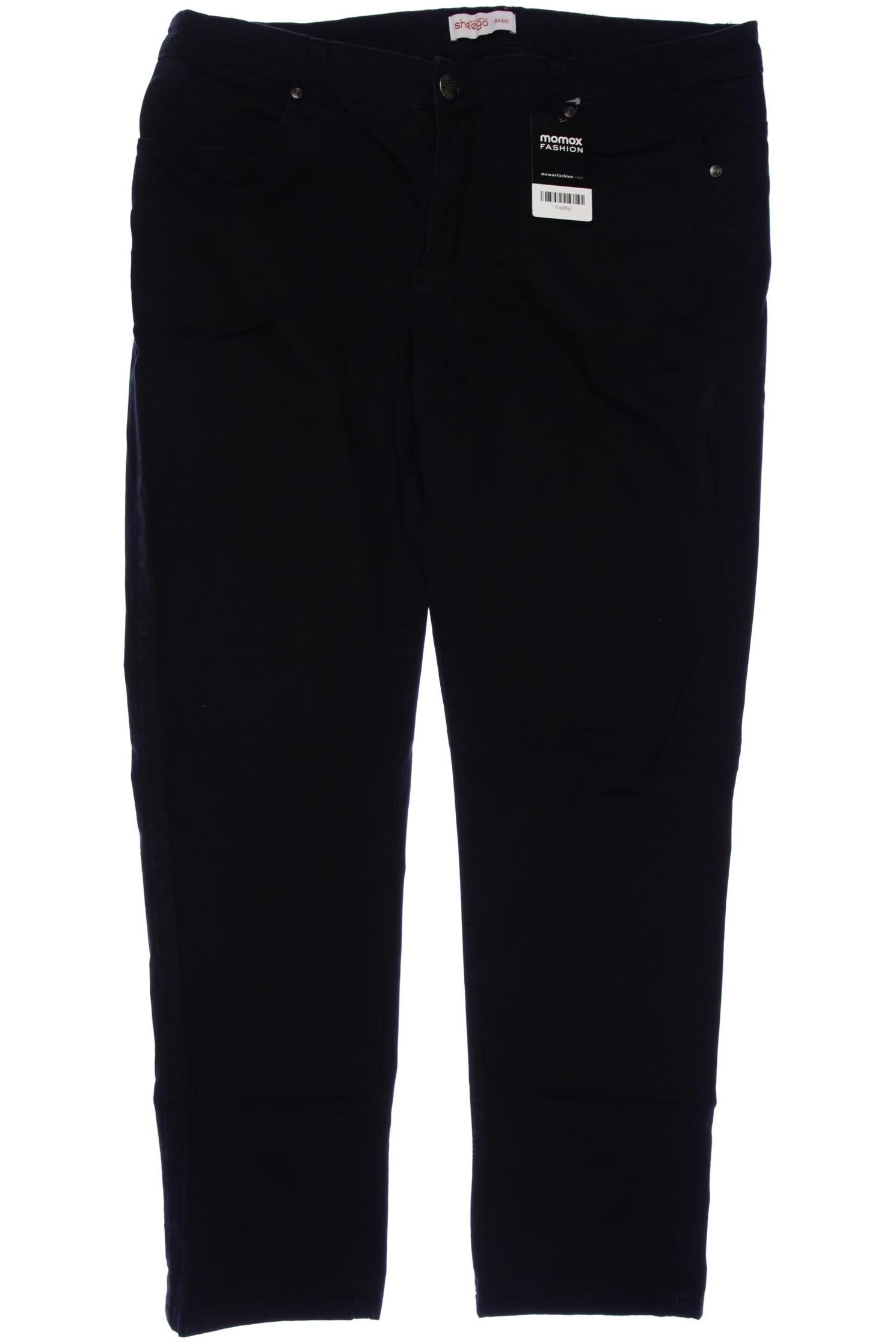 

sheego Damen Stoffhose, schwarz, Gr. 48