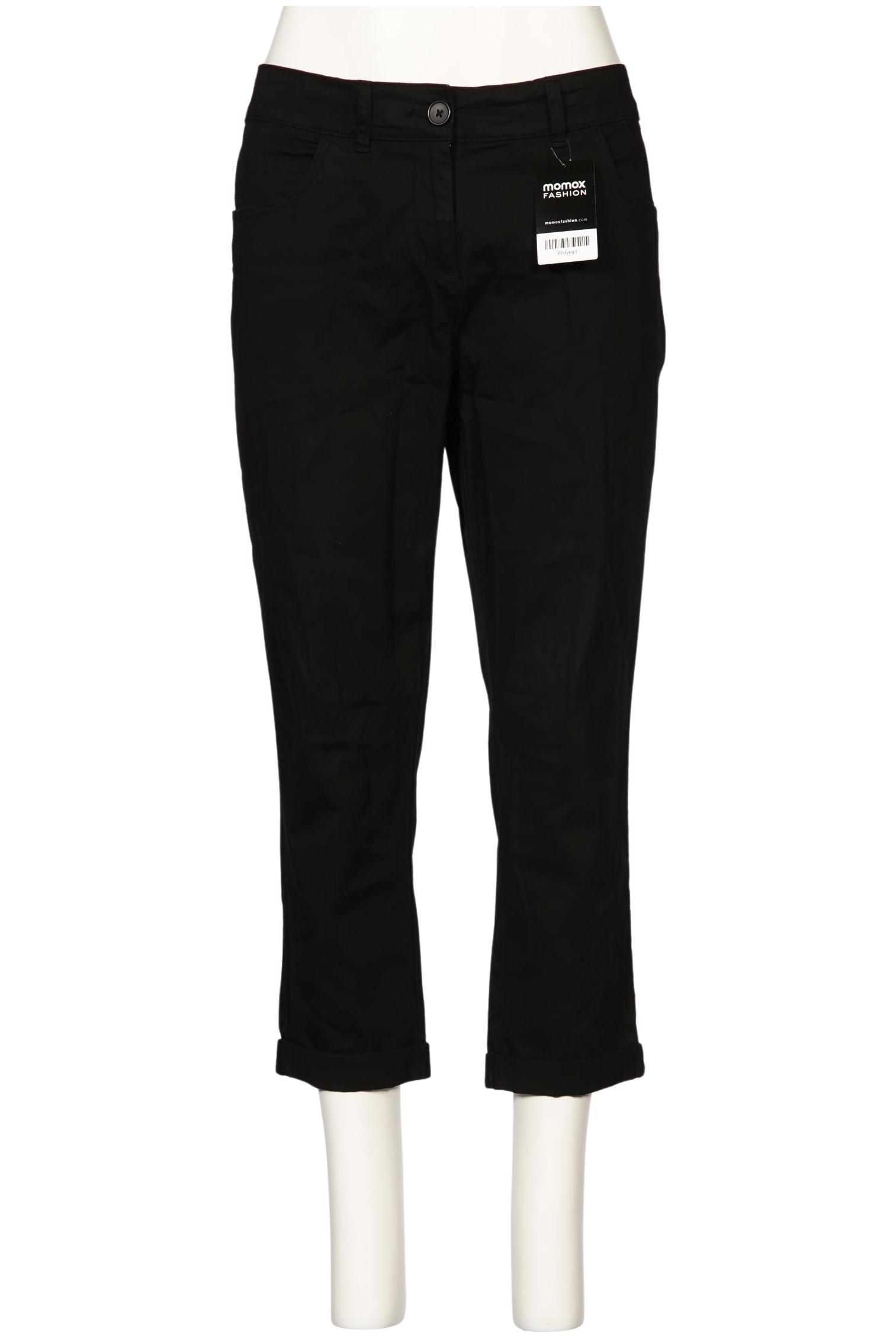 

sheego Damen Stoffhose, schwarz, Gr. 46