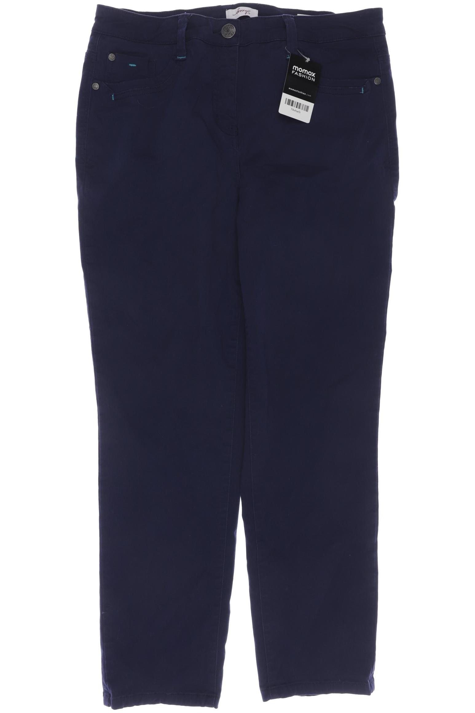 

sheego Damen Stoffhose, marineblau, Gr. 44
