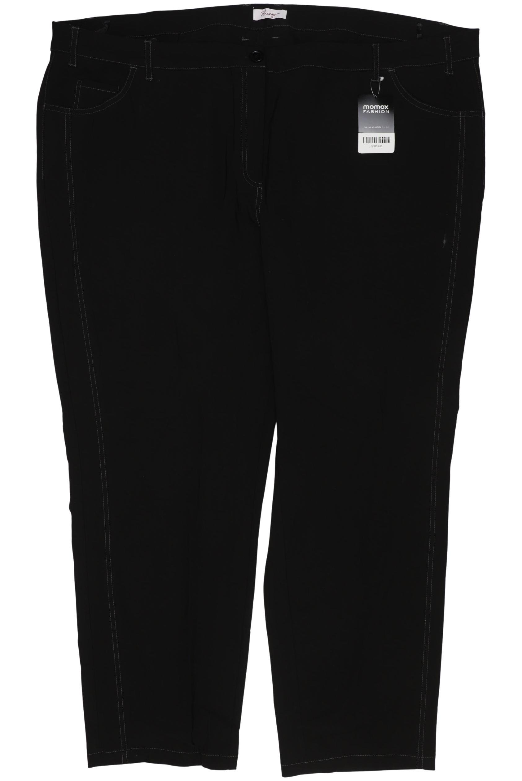 

sheego Damen Stoffhose, schwarz, Gr. 56