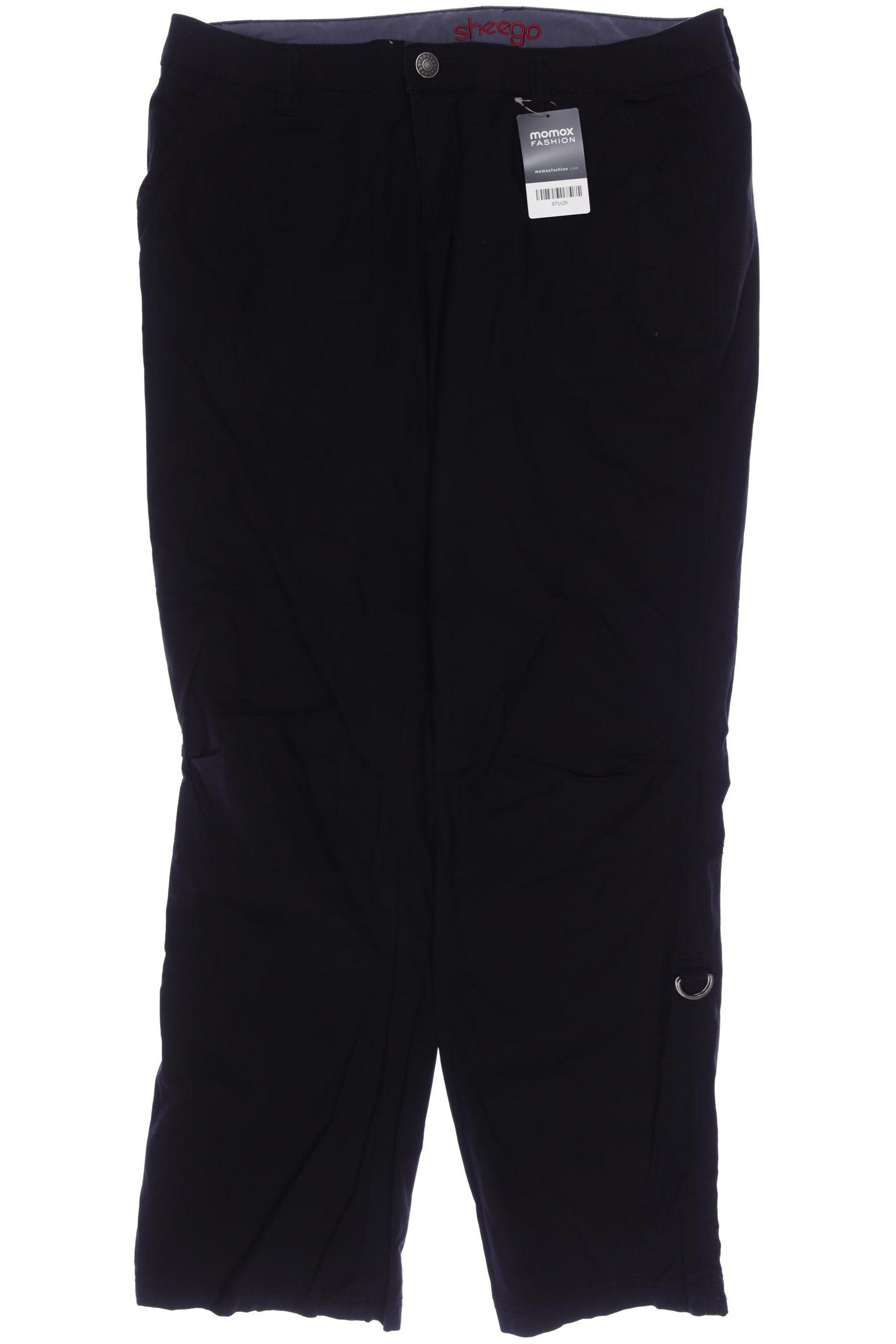 

sheego Damen Stoffhose, schwarz, Gr. 46