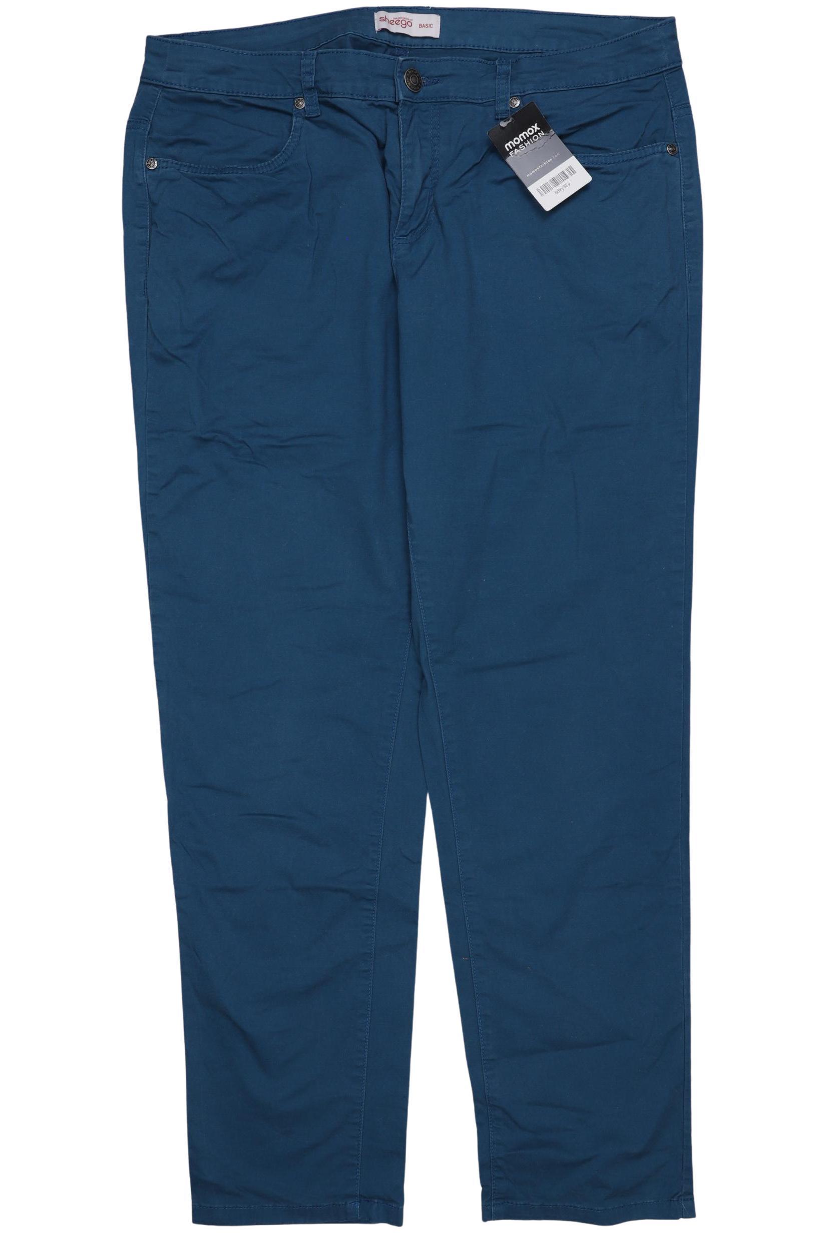 

sheego Damen Stoffhose, türkis, Gr. 46