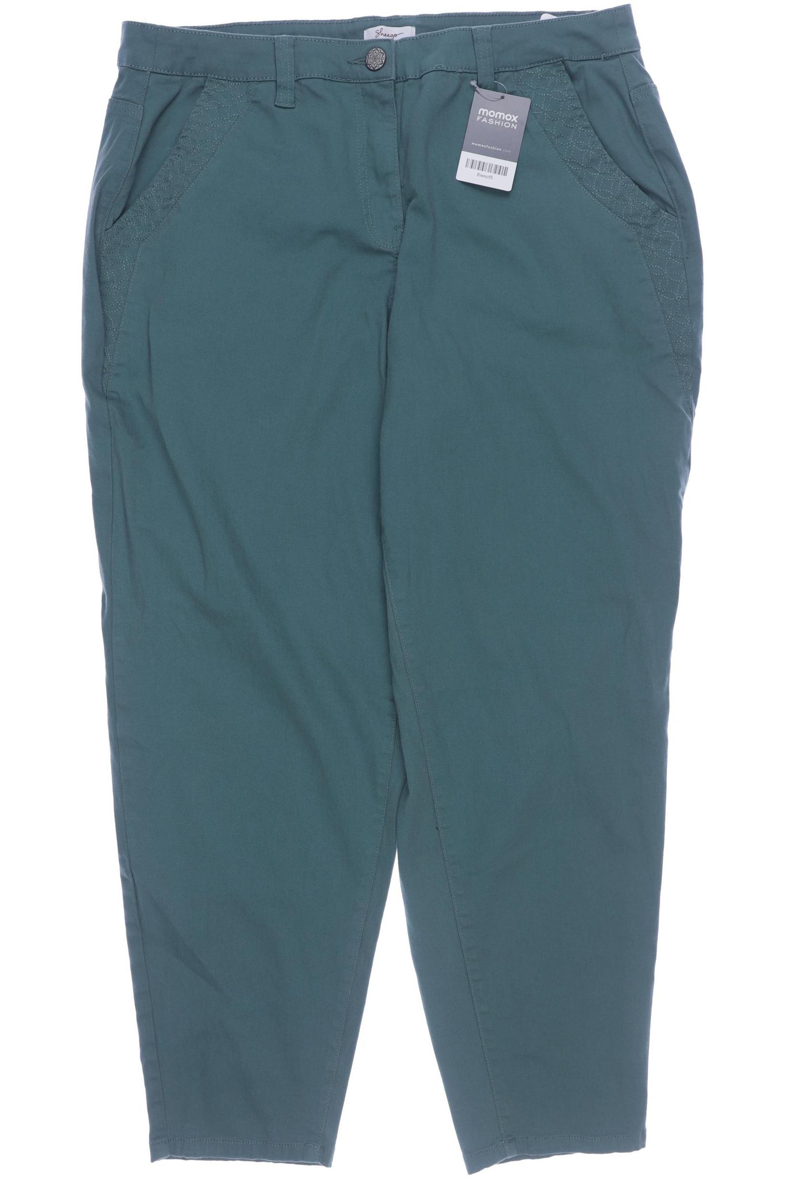 

sheego Damen Stoffhose, türkis, Gr. 48