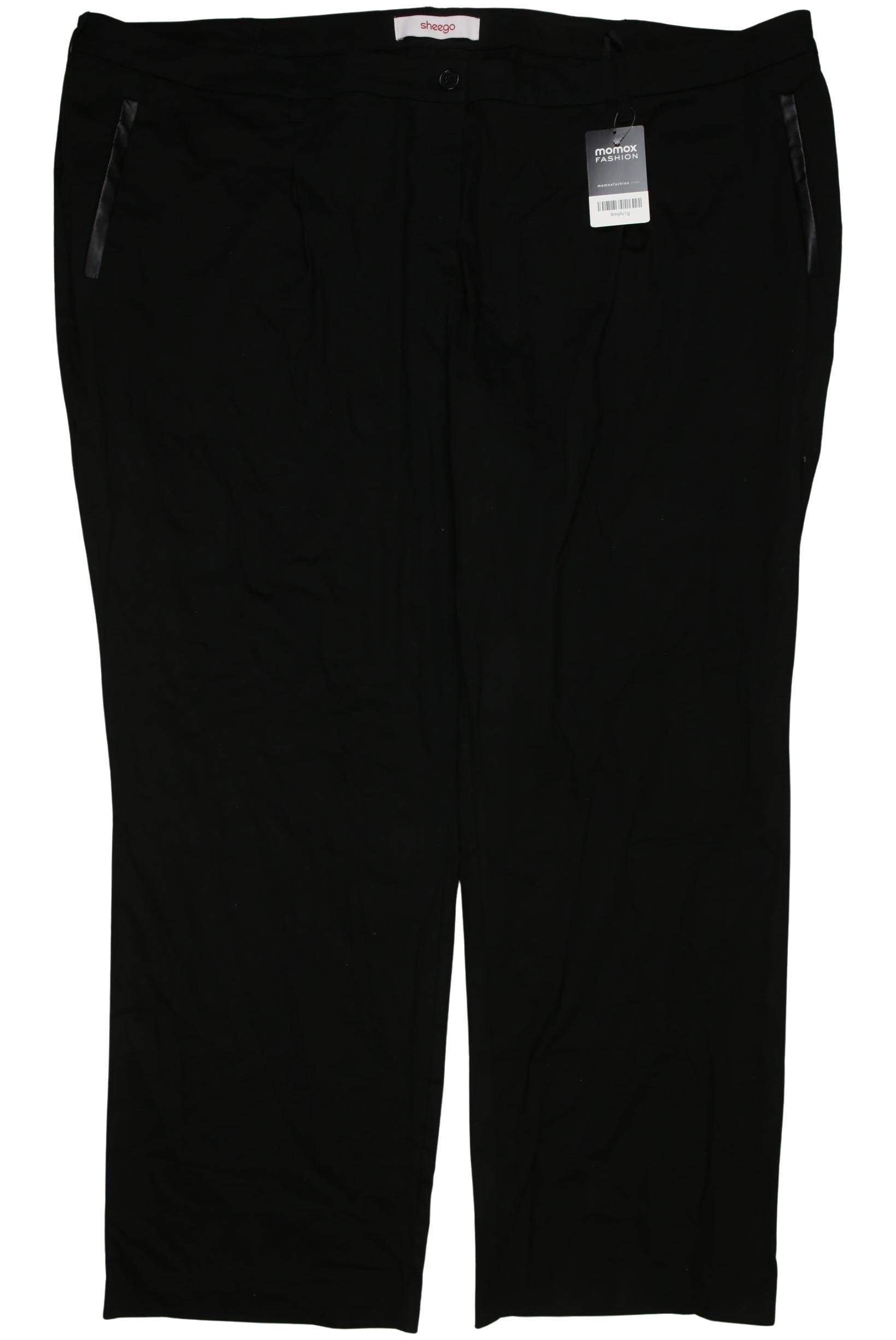 

sheego Damen Stoffhose, schwarz, Gr. 58