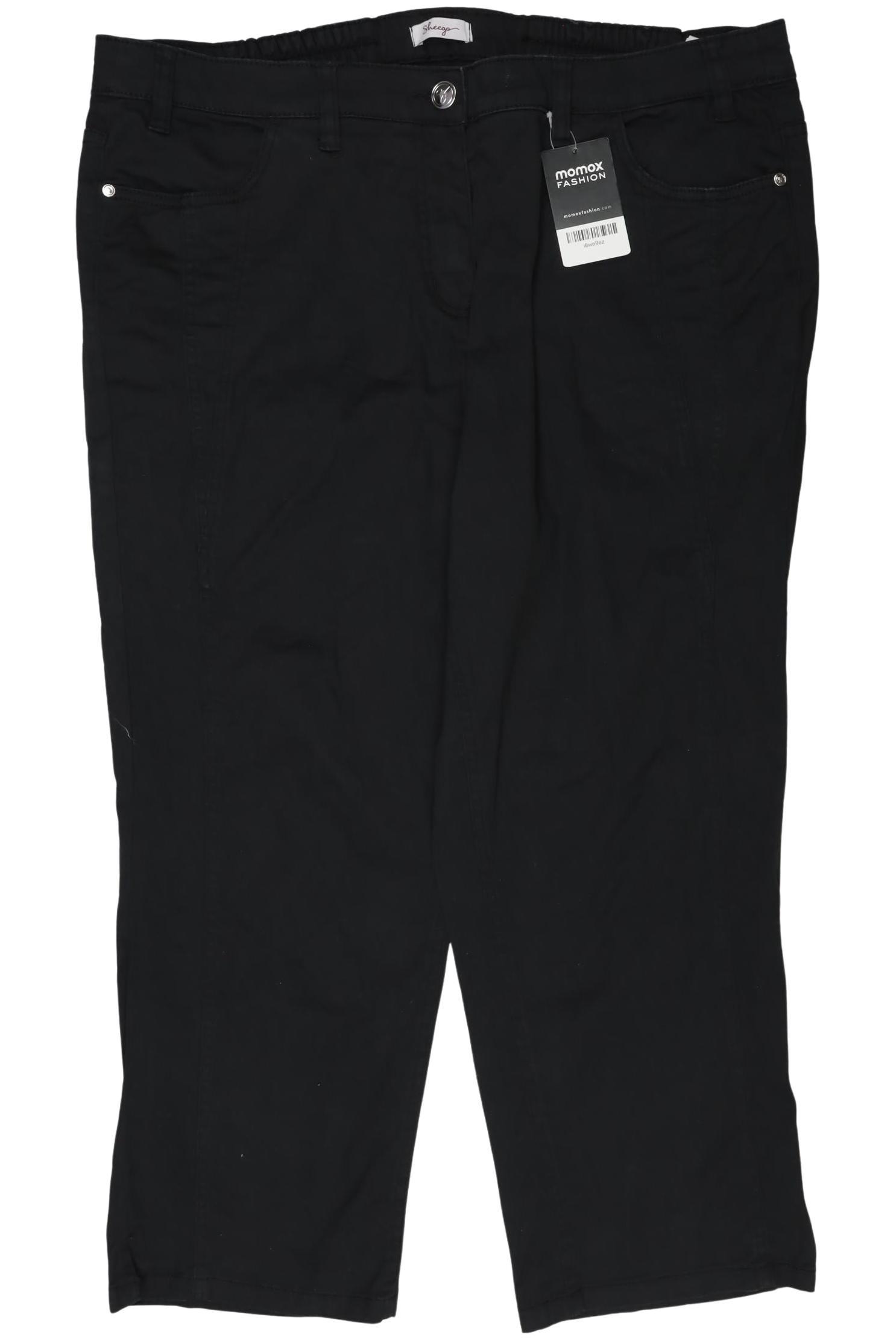 

sheego Damen Stoffhose, schwarz, Gr. 50