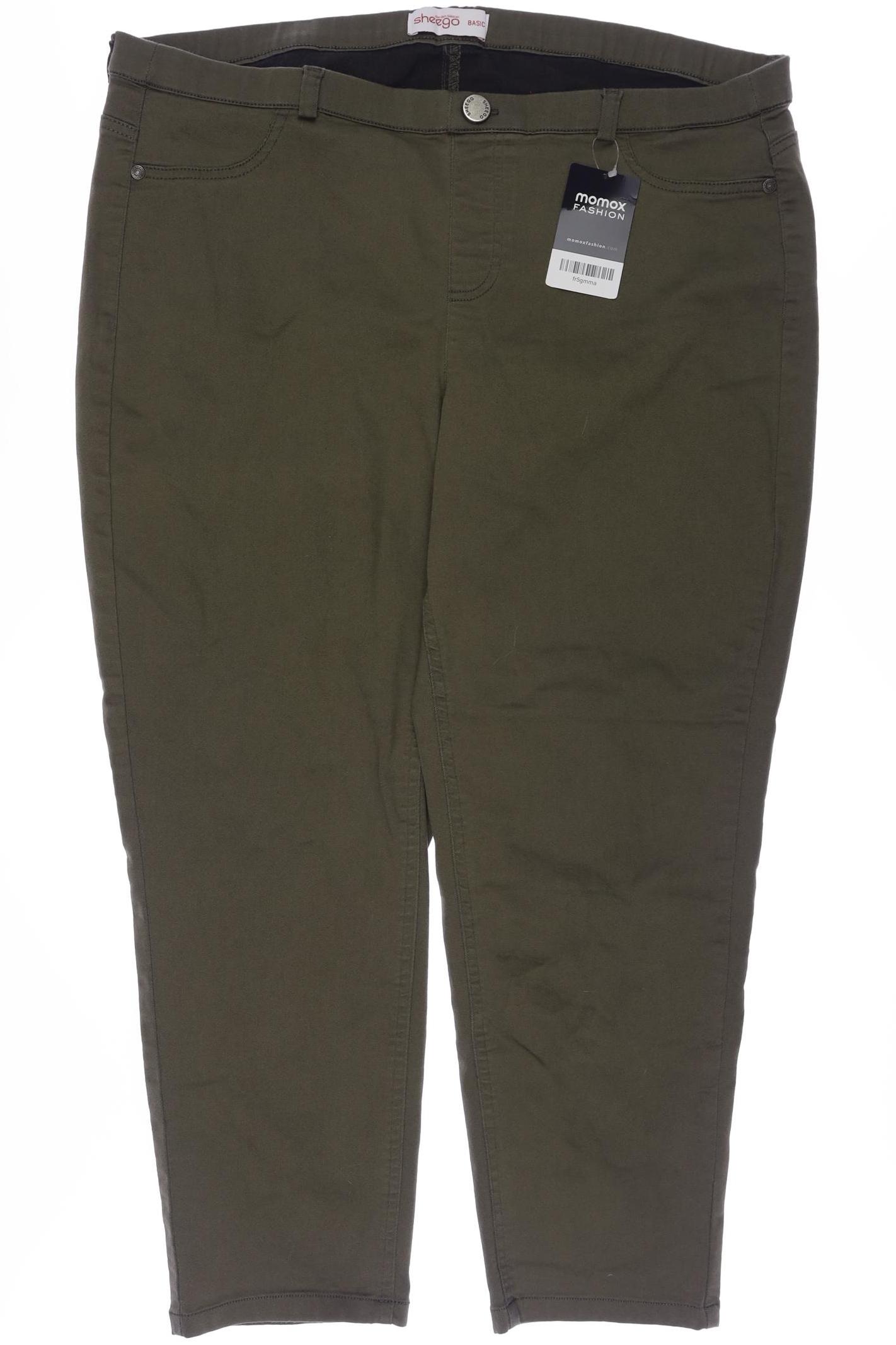 

sheego Damen Stoffhose, grün, Gr. 46