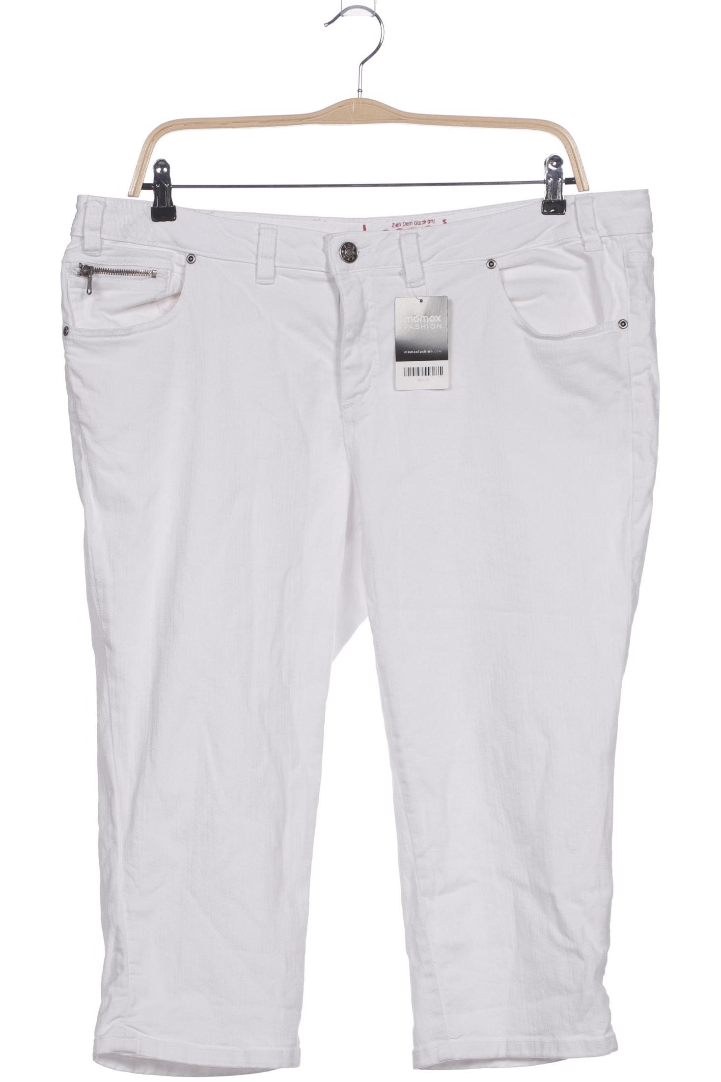 

sheego Damen Stoffhose, weiß, Gr. 50