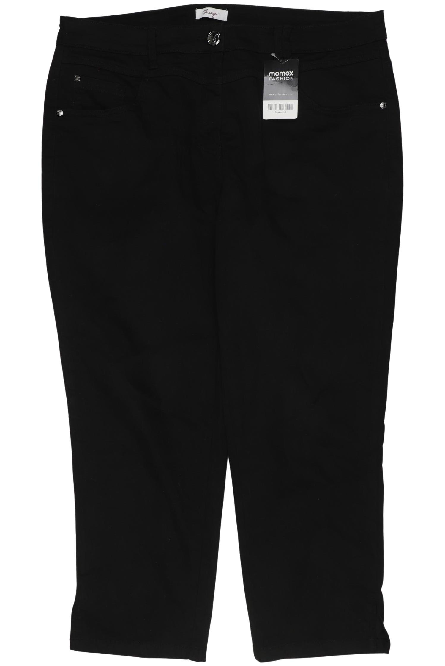 

sheego Damen Stoffhose, schwarz, Gr. 40