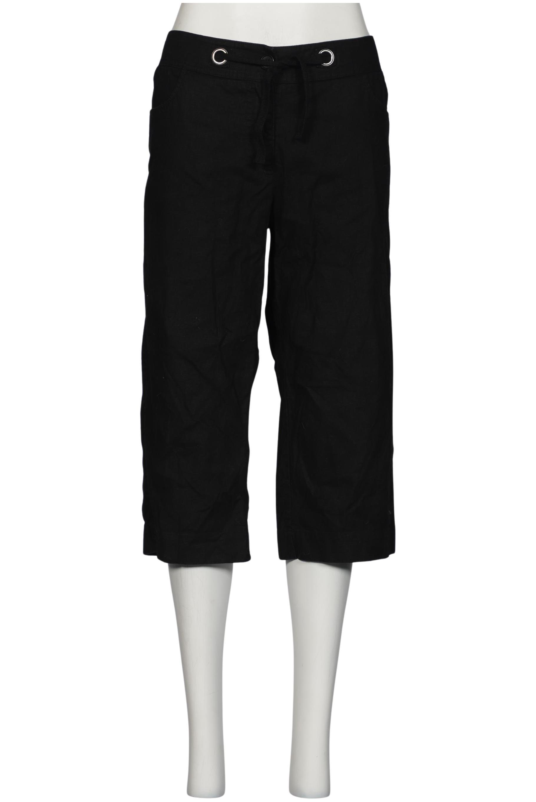 

sheego Damen Stoffhose, schwarz, Gr. 40