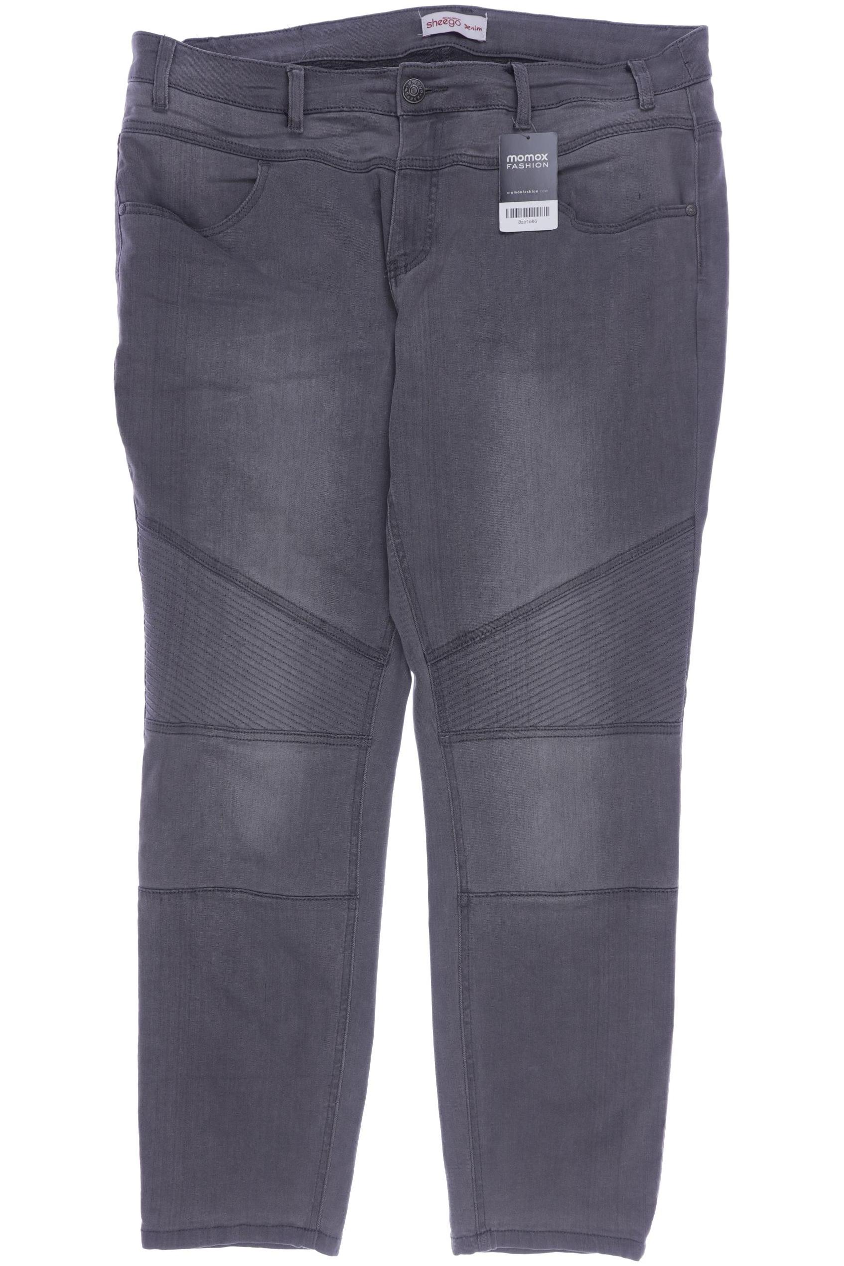 

sheego Damen Stoffhose, grau, Gr. 50
