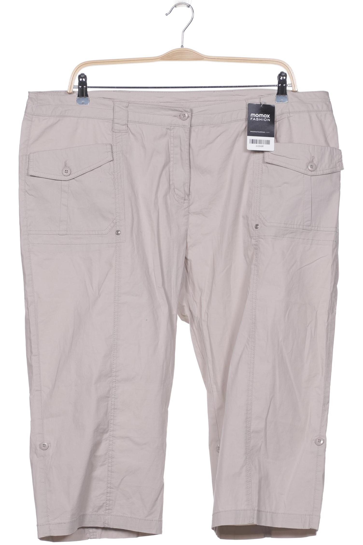 

sheego Damen Stoffhose, beige, Gr. 52
