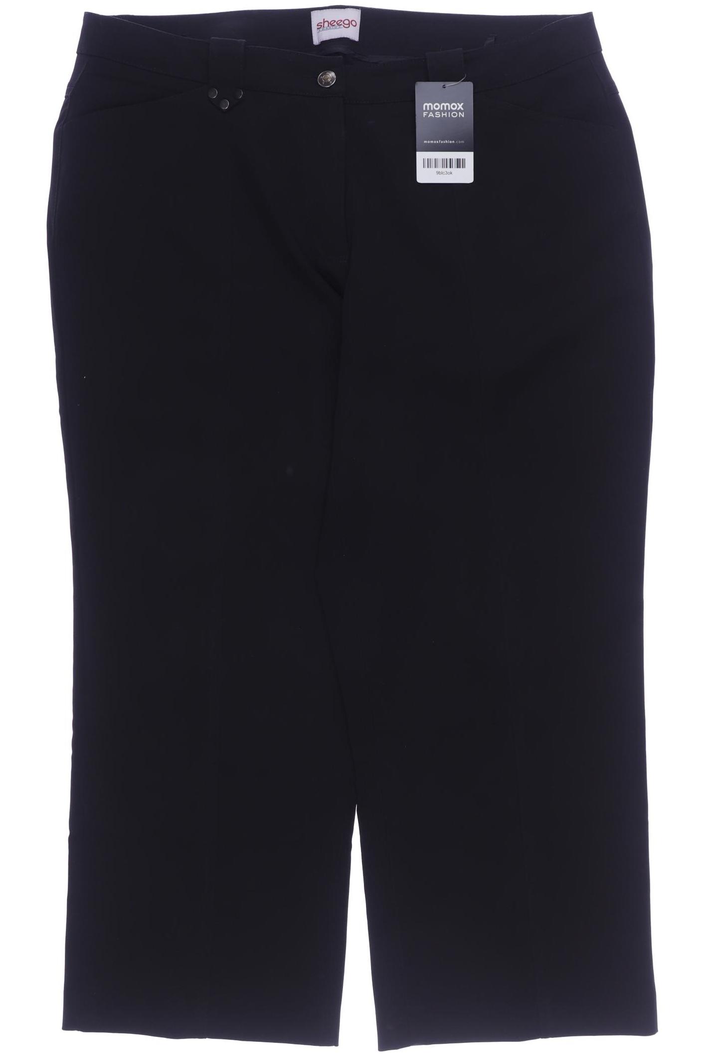 

sheego Damen Stoffhose, schwarz, Gr. 46