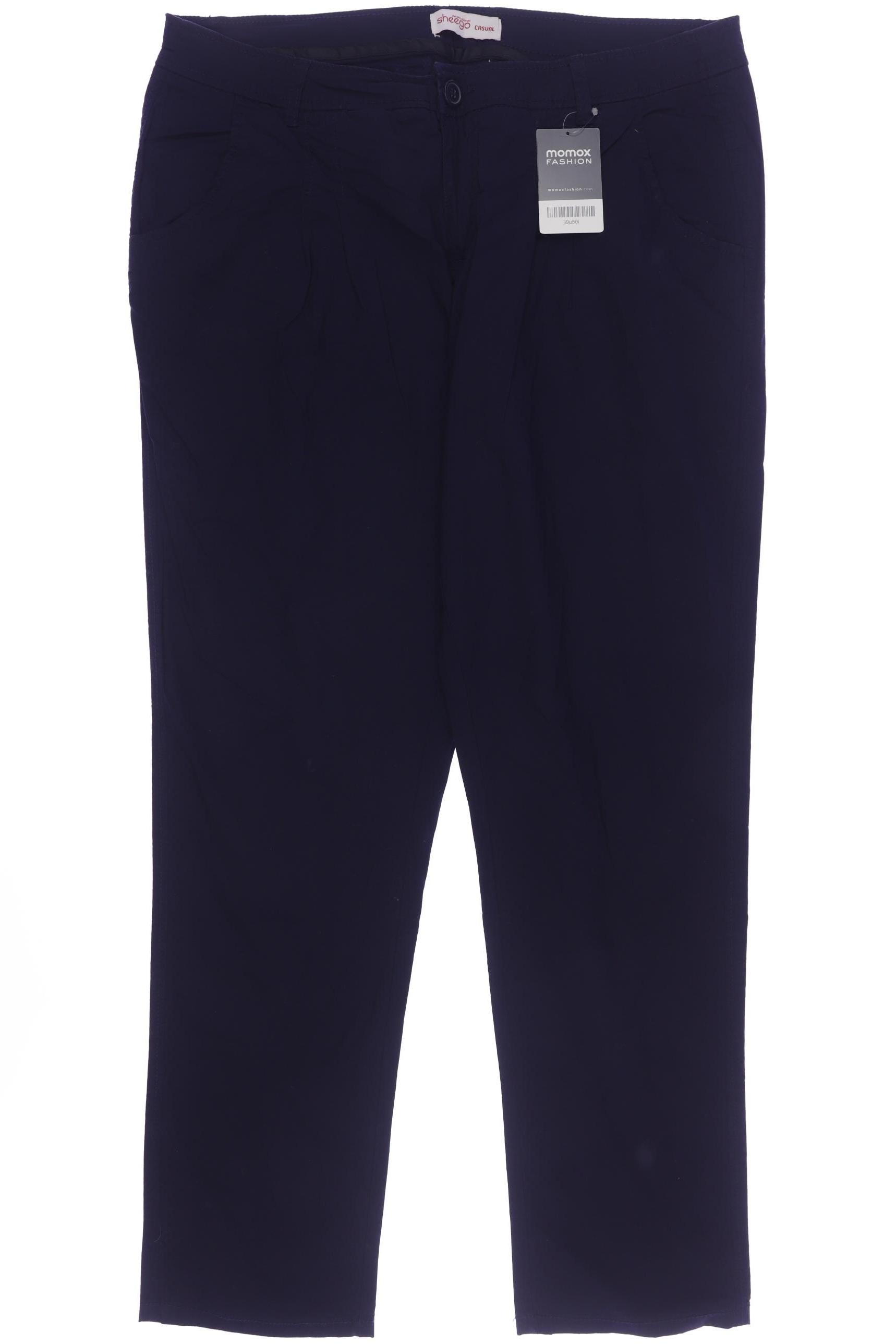 

sheego Damen Stoffhose, marineblau, Gr. 46