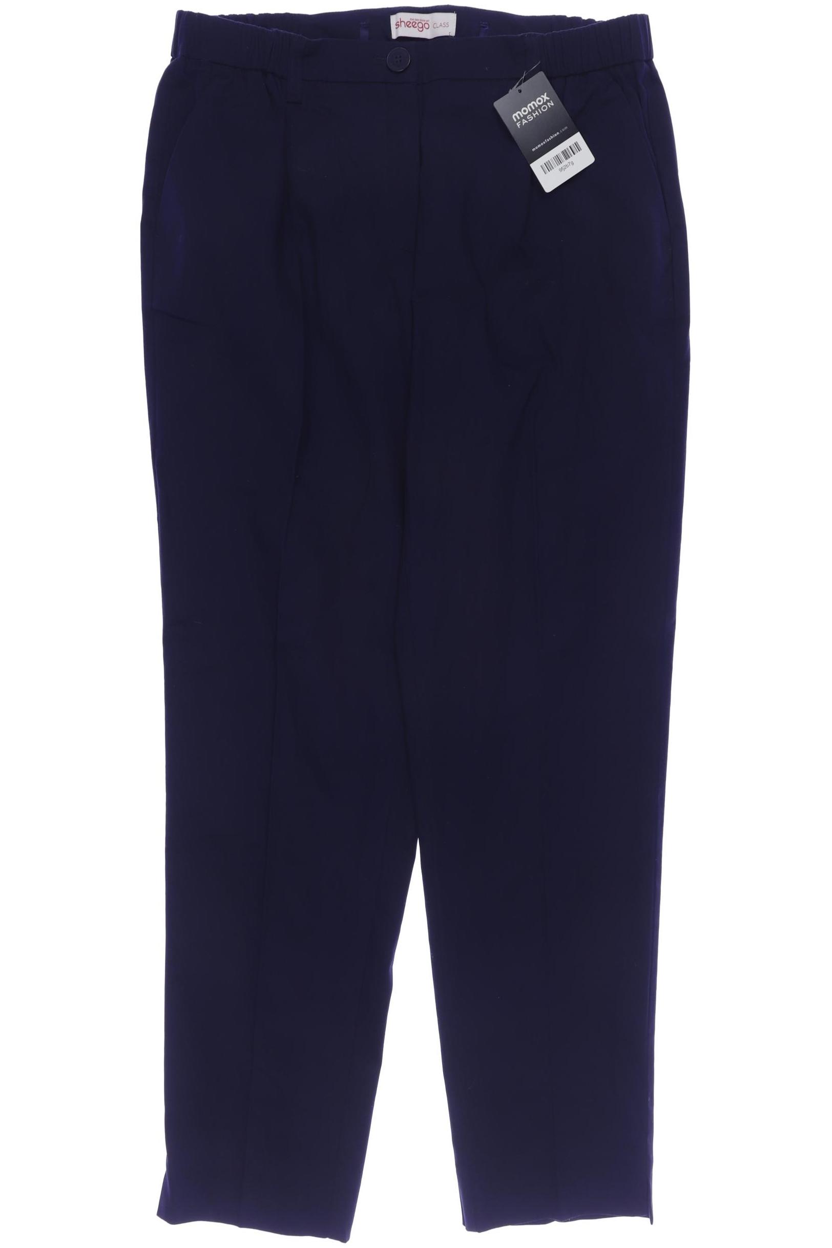 

sheego Damen Stoffhose, marineblau, Gr. 44