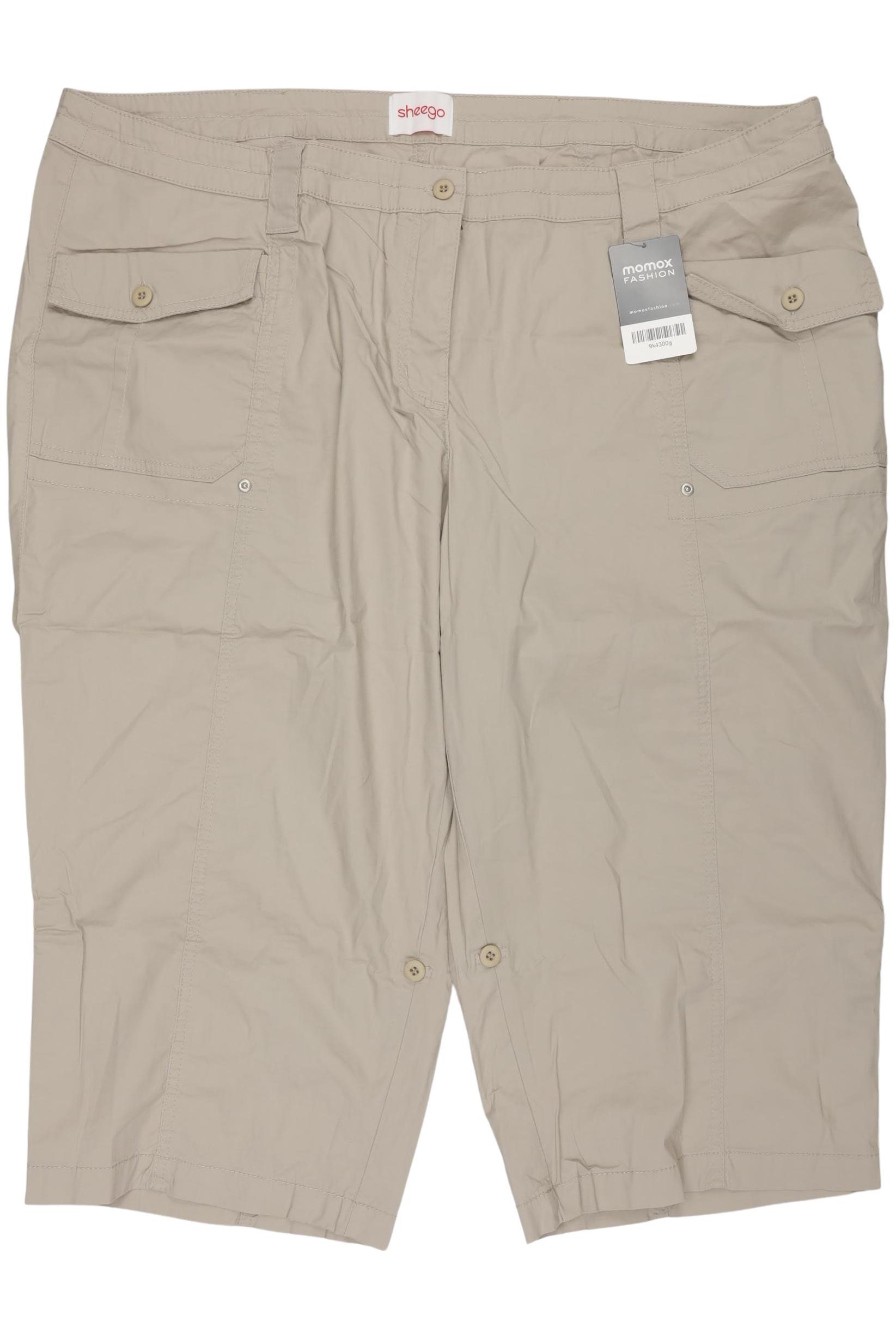 

sheego Damen Stoffhose, beige, Gr. 54