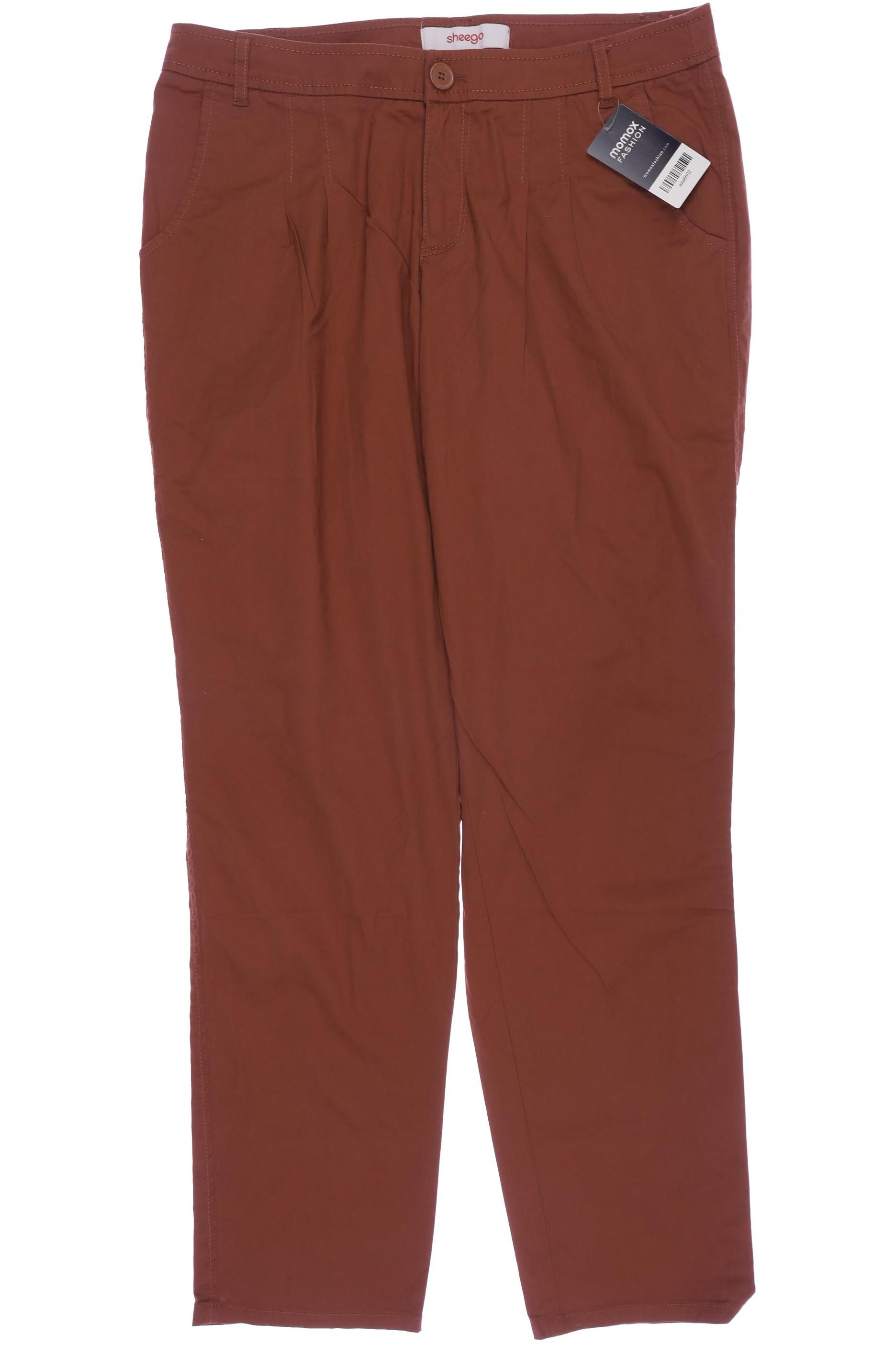 

sheego Damen Stoffhose, braun, Gr. 42