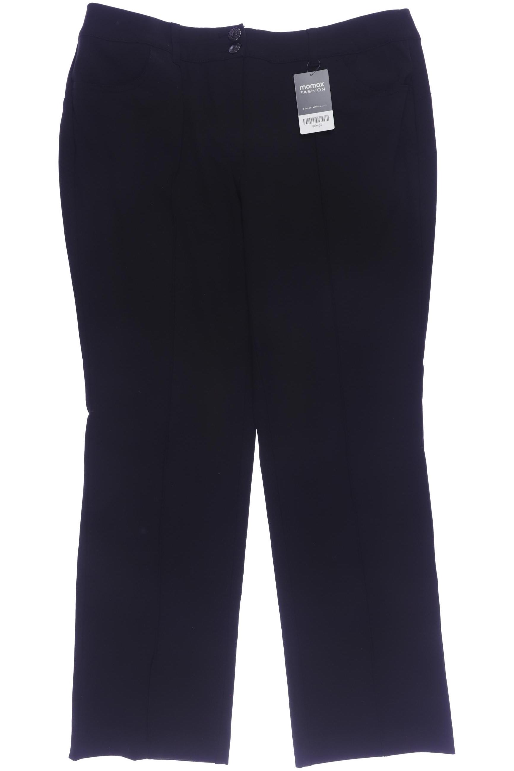 

sheego Damen Stoffhose, schwarz, Gr. 48