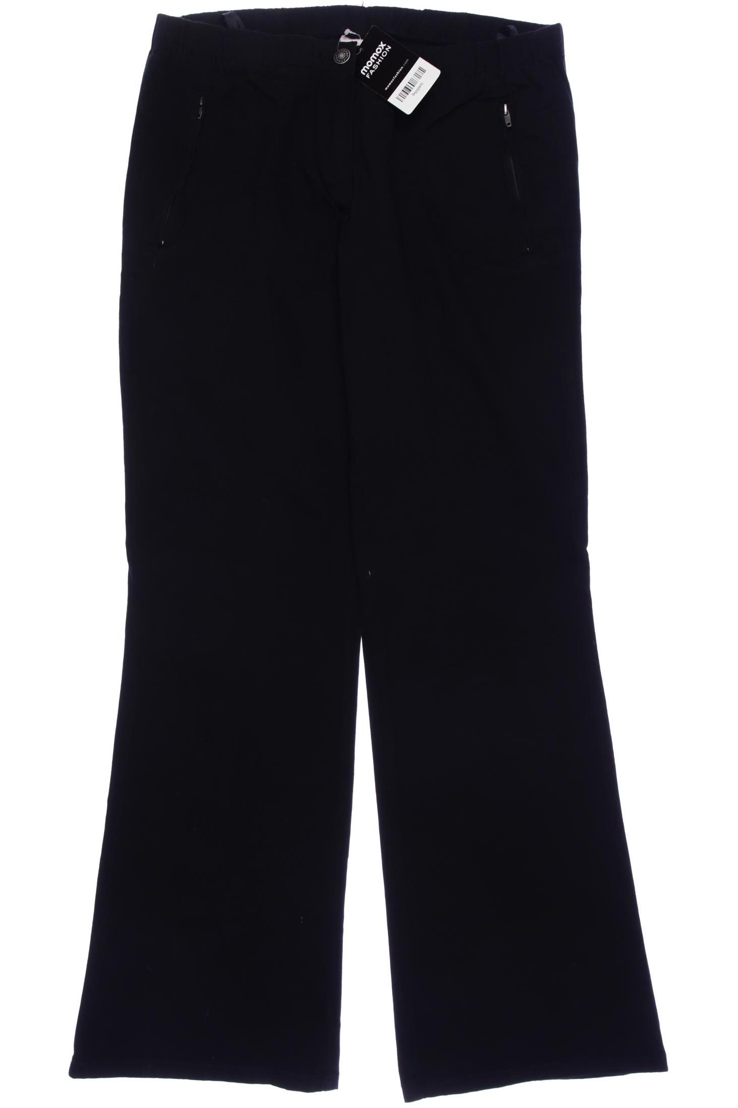

sheego Damen Stoffhose, schwarz, Gr. 42