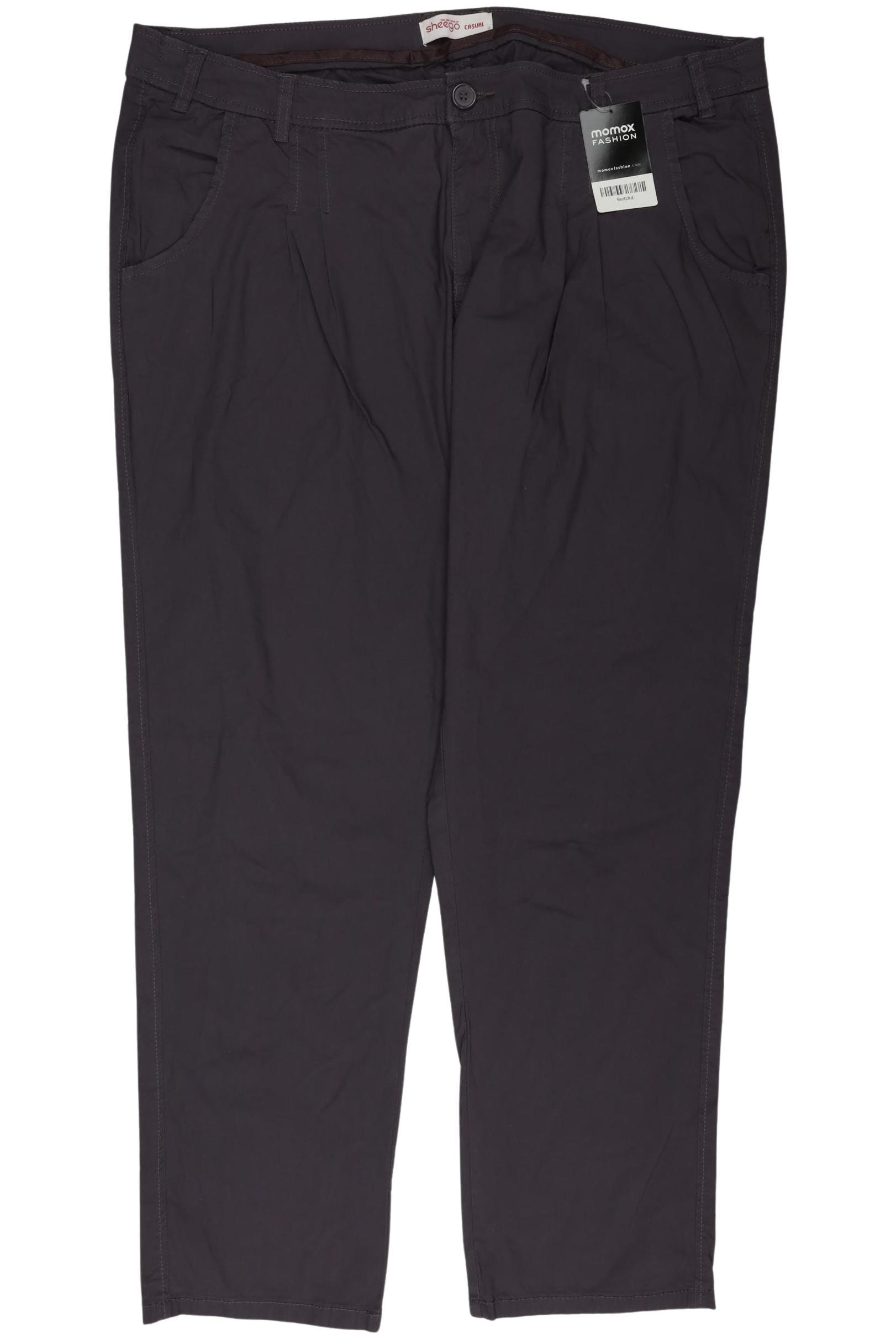 

sheego Damen Stoffhose, grau, Gr. 50