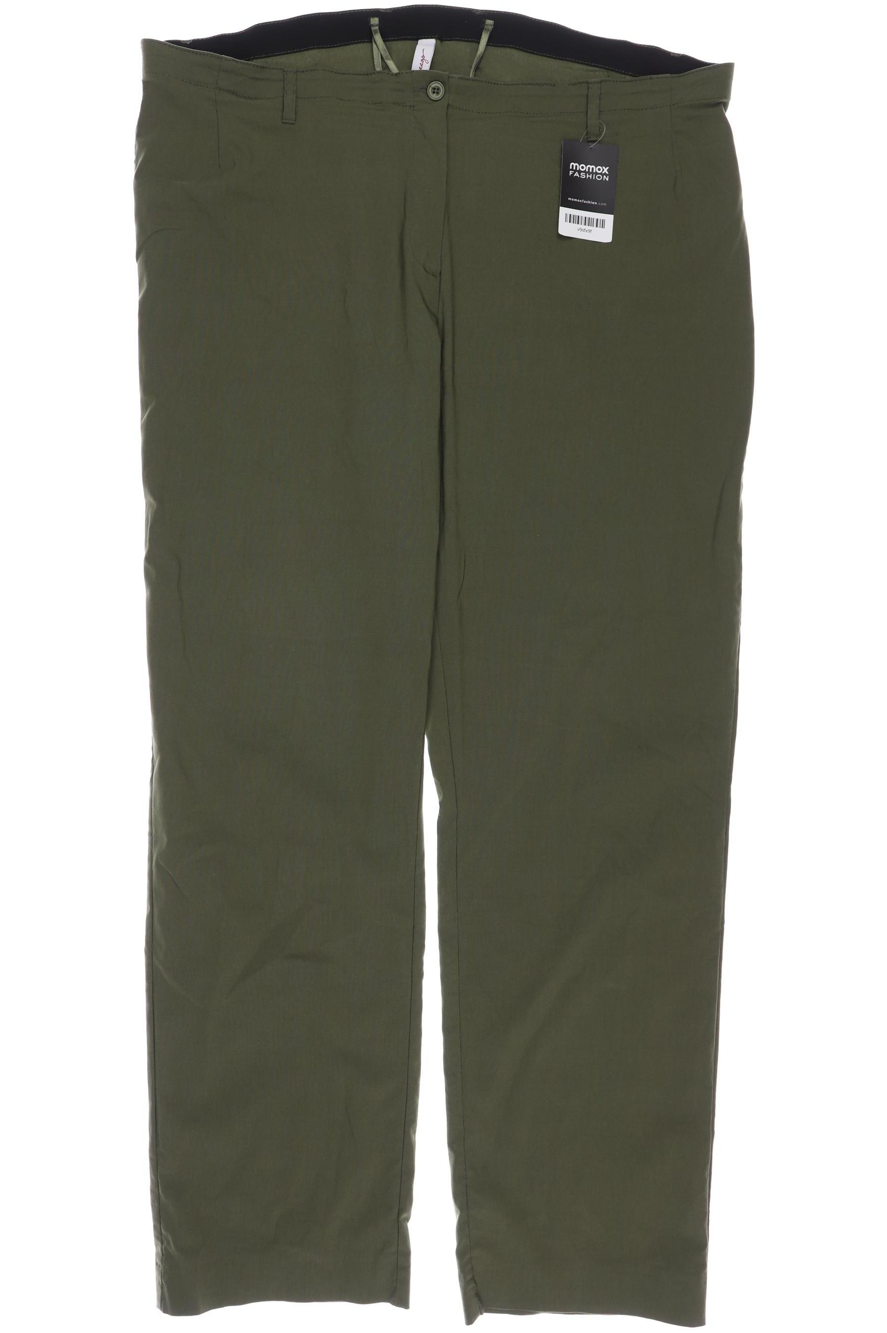 

sheego Damen Stoffhose, grün, Gr. 42
