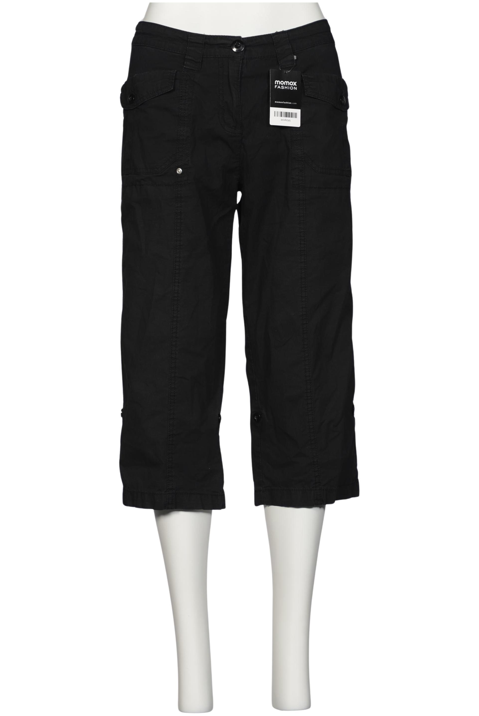 

sheego Damen Stoffhose, schwarz, Gr. 42