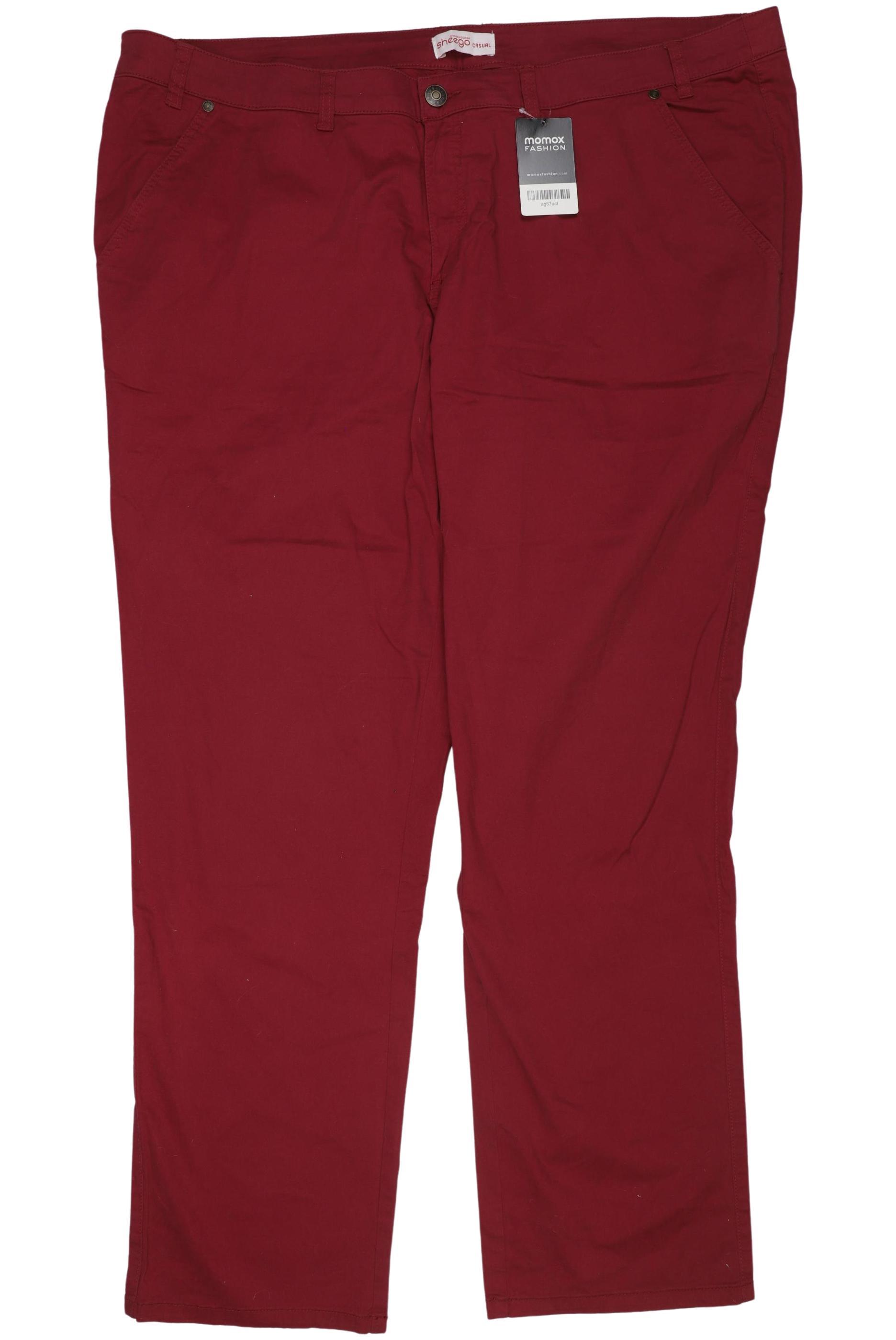 

sheego Damen Stoffhose, rot, Gr. 108