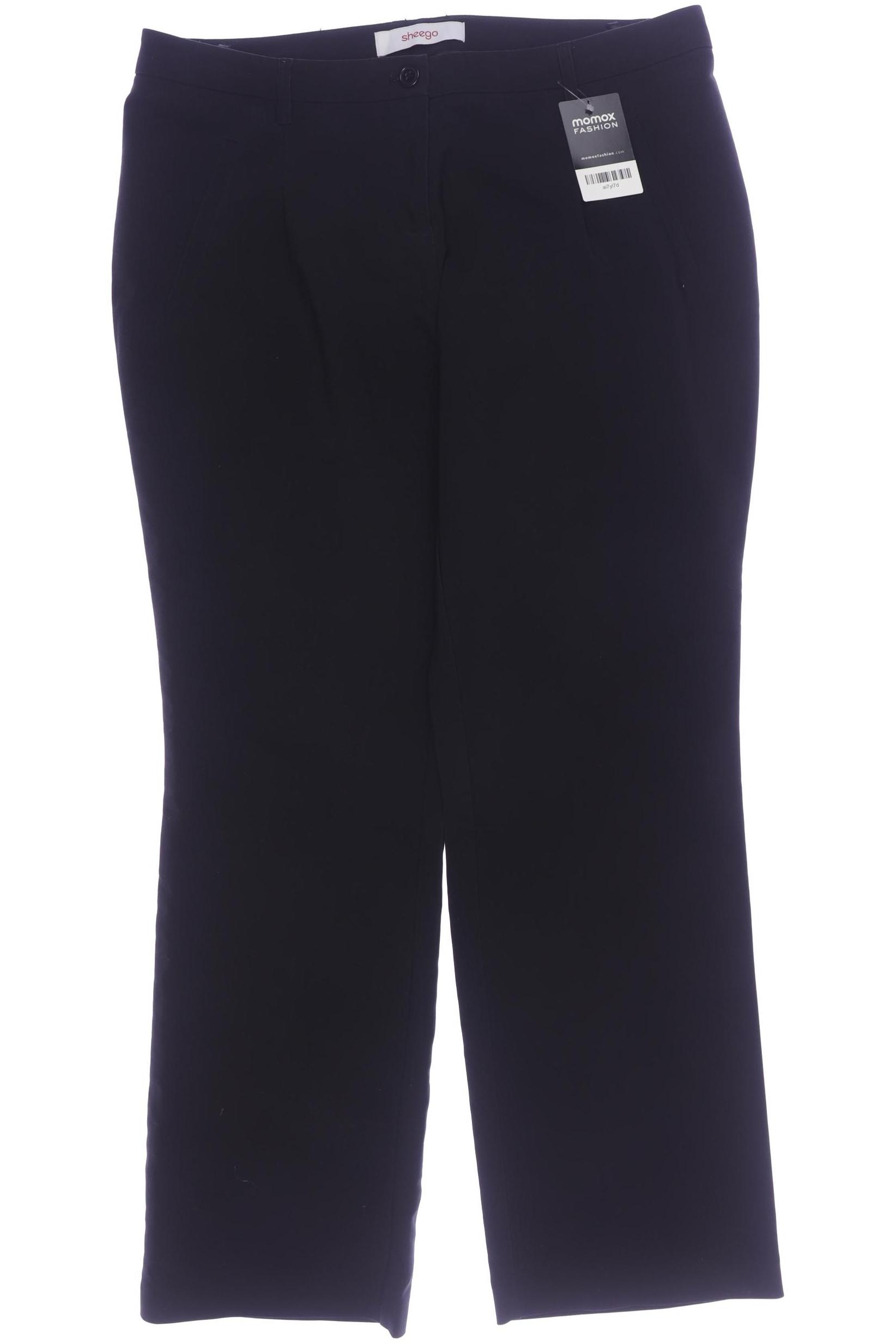 

sheego Damen Stoffhose, schwarz, Gr. 35
